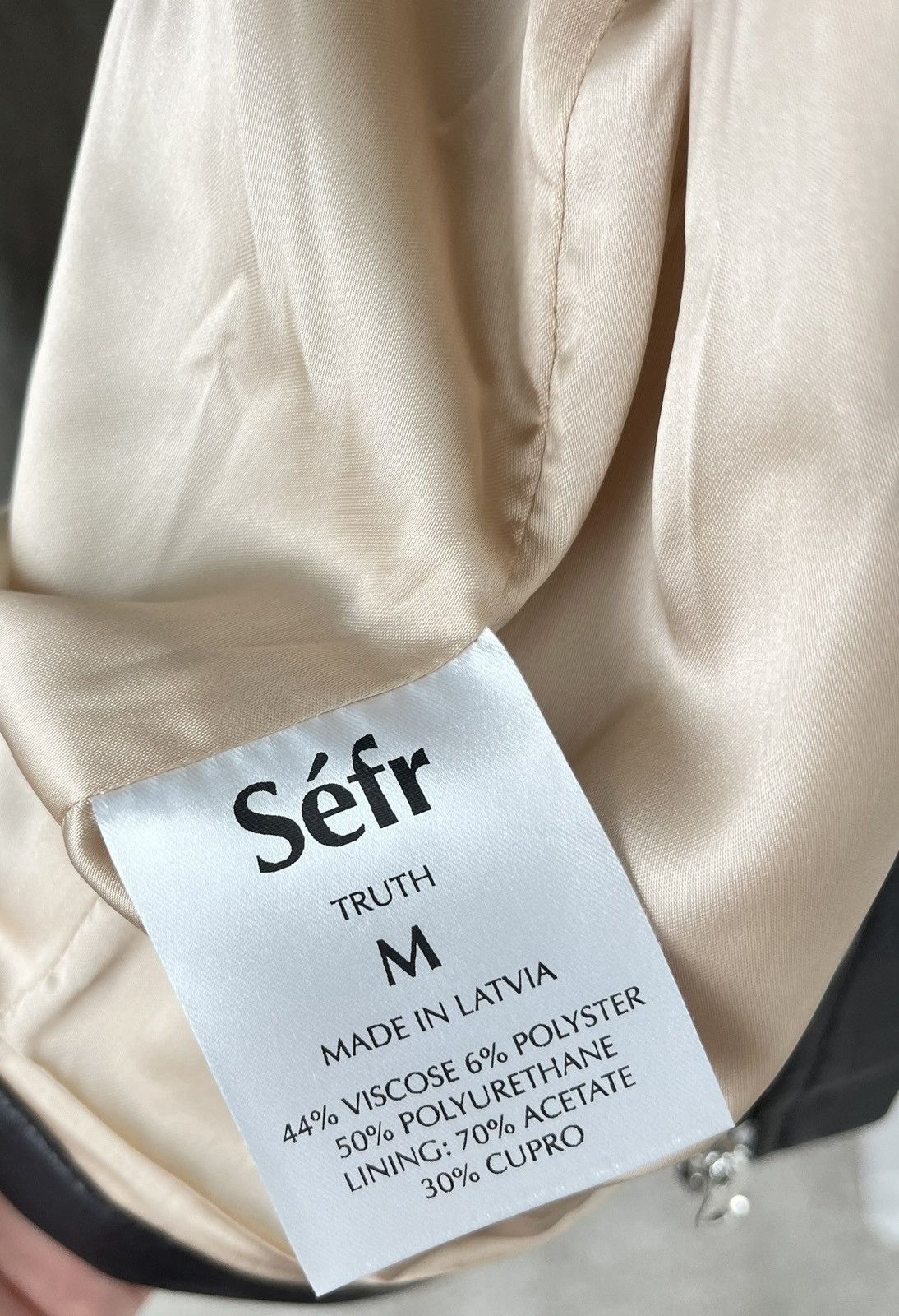 Sefr Séfr Truth Jacket - Coffee Brown (Faux Leather) Size US M / EU 48-50 / 2 - 5 Thumbnail