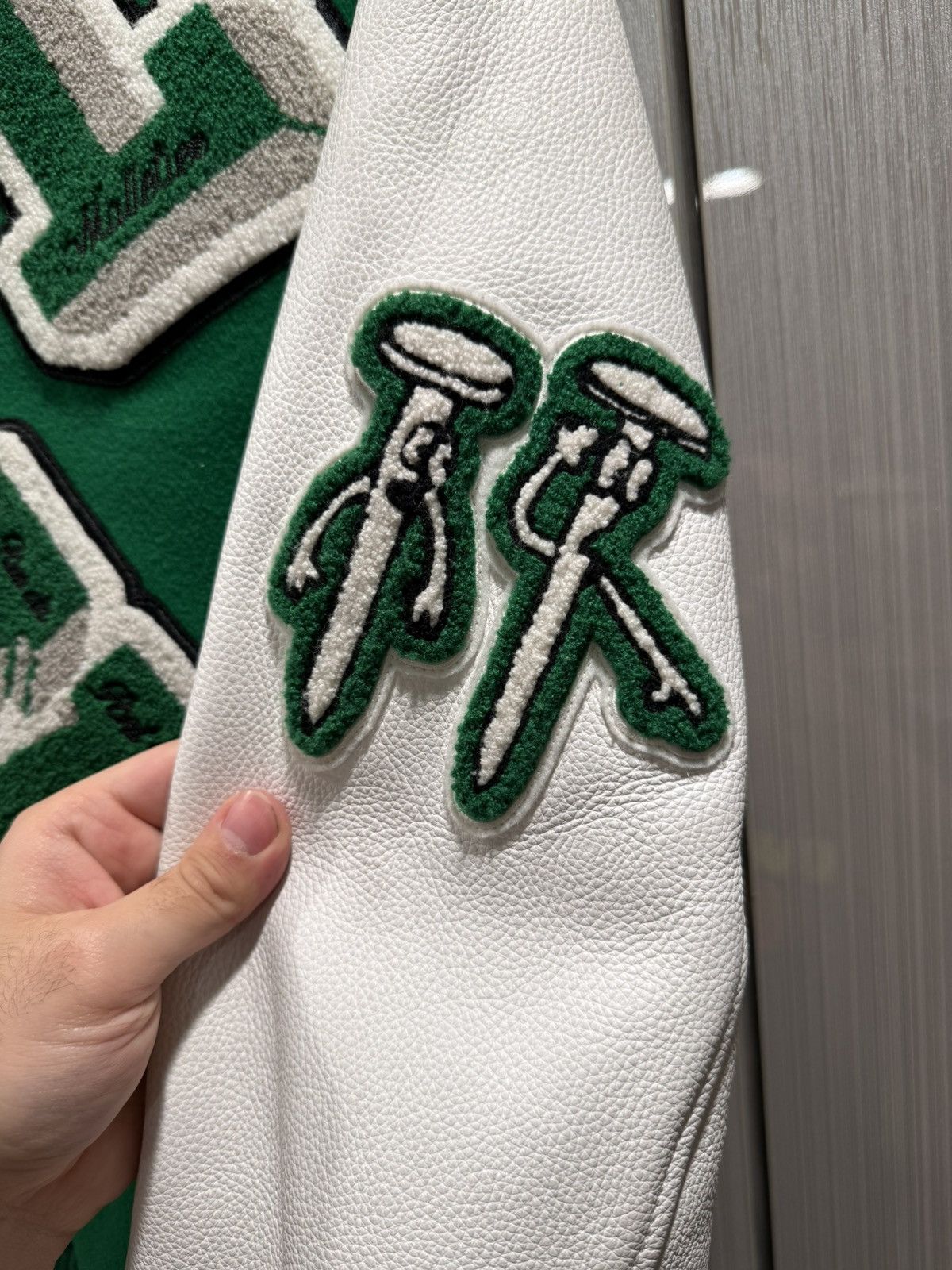 Louis Vuitton Louis Vuitton Green Patches Tourist V. Purist Varsity Jacket Size US M / EU 48-50 / 2 - 6 Thumbnail