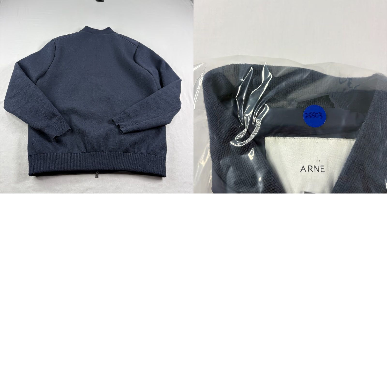 Vintage Arne Jacket Mens L Blue Bomber Full Zip Casual Long Sleeve Size US L / EU 52-54 / 3 - 8 Thumbnail
