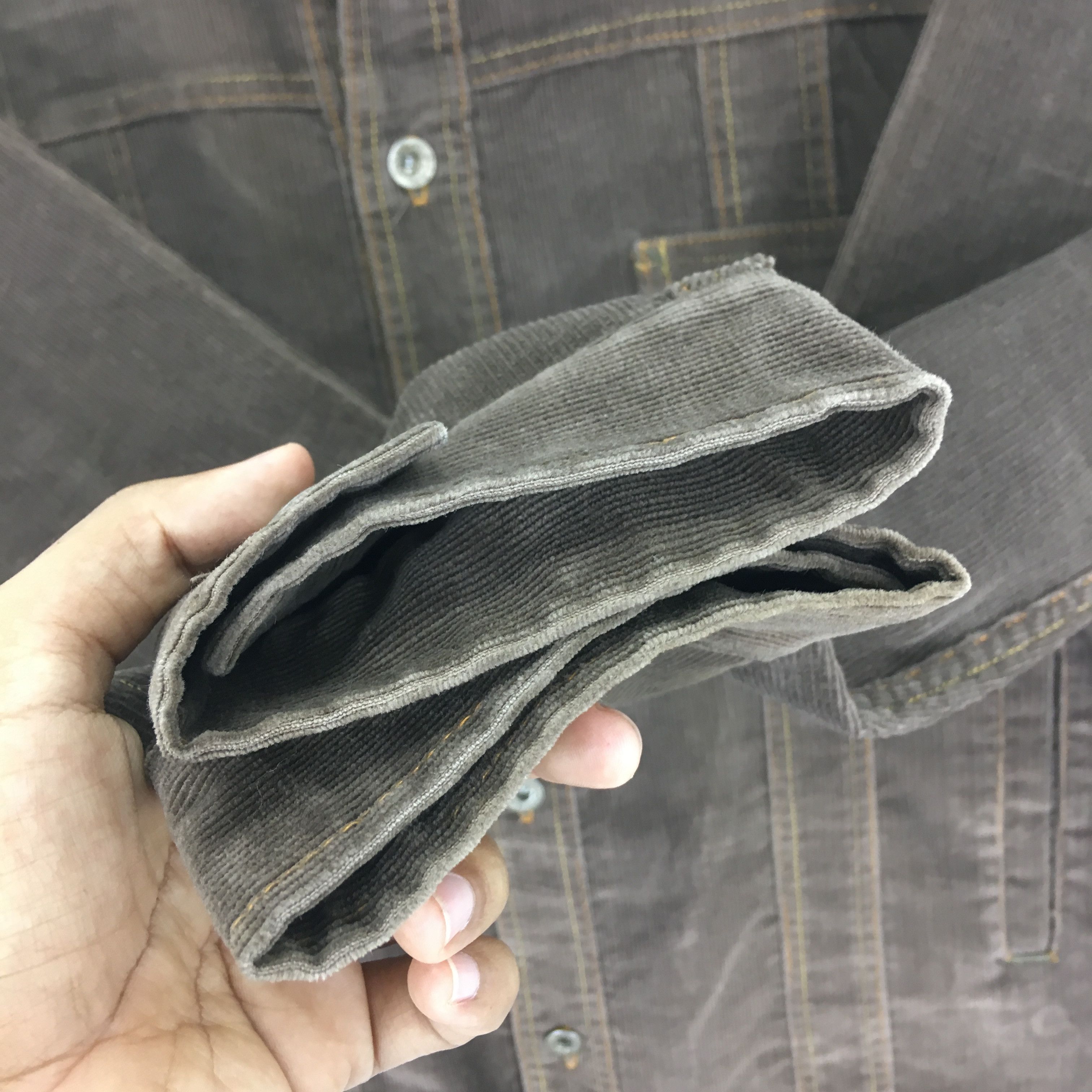 Post Overalls Vintage 90s Post Overall Frenchwork Corduroy Button Jacket Size US M / EU 48-50 / 2 - 7 Thumbnail