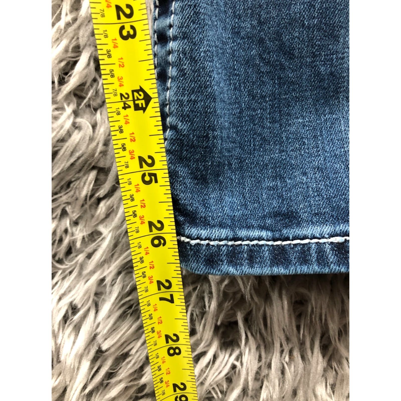 Miss Me Miss Me Jeans Bootcut Size 27 Womens Blue Dark Distressed Pocket 5-Pocket Regular Low Rise Denim Modern American Size 27" / US 4 / IT 40 - 3 Thumbnail