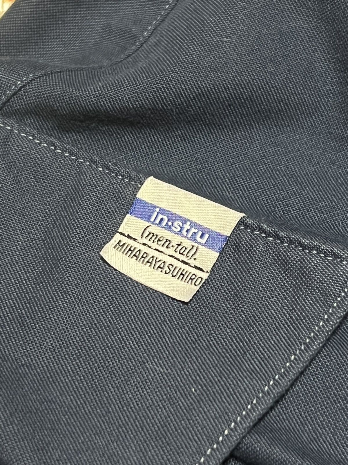 Maison MIHARA YASUHIRO Maison Mihara Yasuhiro Long-sleeve Shirt Navy Size 46 Size US XL / EU 56 / 4 - 4 Thumbnail