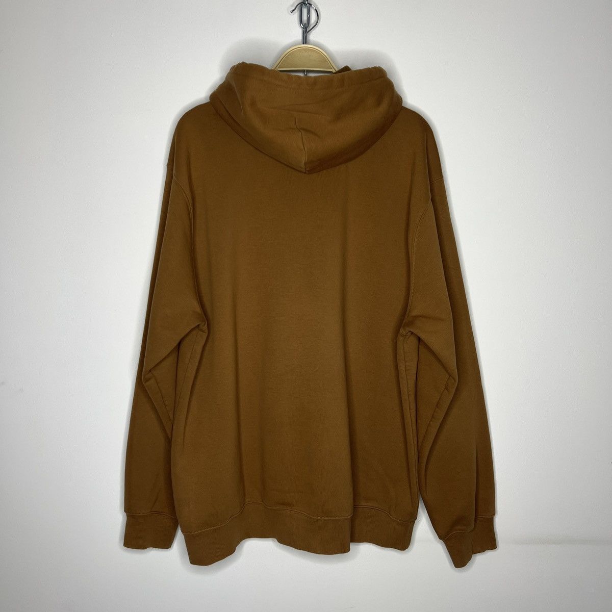 Carhartt × Carhartt Wip × Vintage Y2K Carhartt WIP Brown Box Logo Hoodie Sweatheit Size US XXL / EU 58 / 5 - 7 Thumbnail