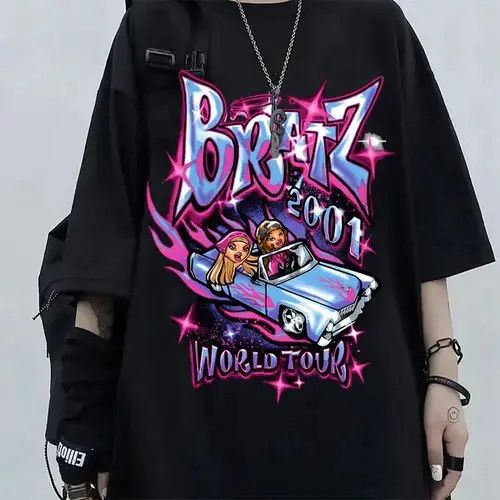 High Sport × Individualized Shirts × Japanese Brand Y2K Bratz Graphic Printed Short Sleeve T-Shirts Size US L / EU 52-54 / 3 - 1 Thumbnail