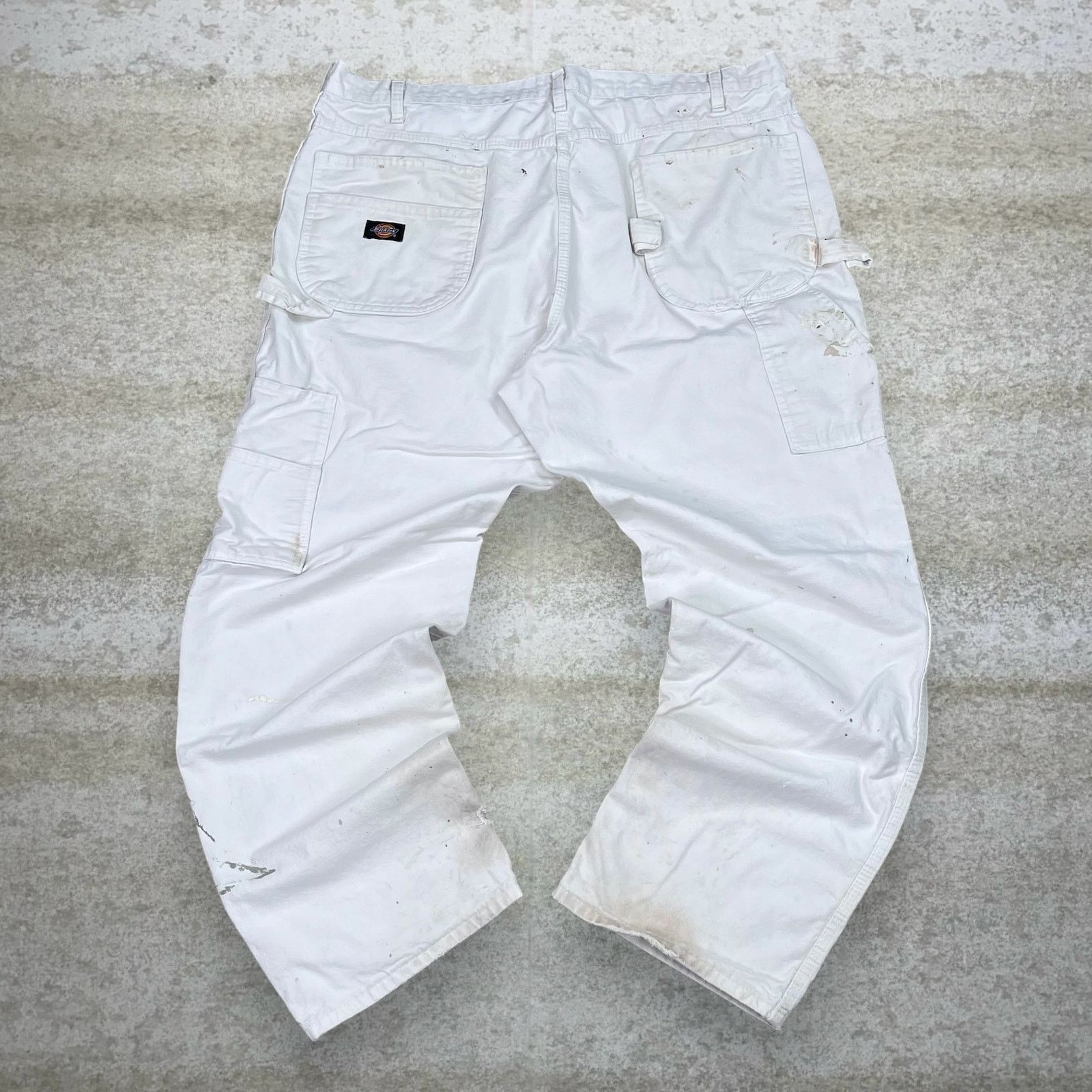 Dickies Vintage 90s Dickies Carpenter Pants 40x32 Baggy Wide White Size US 40 / EU 56 - 1 Thumbnail