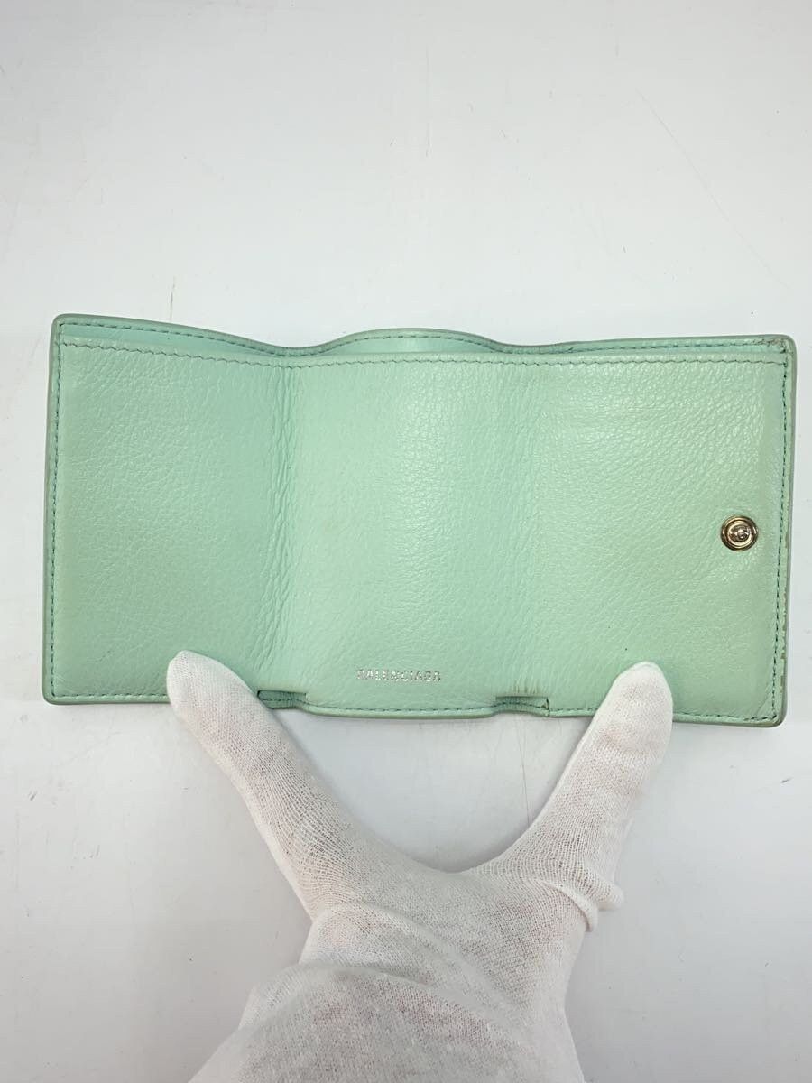 Balenciaga Balenciaga Paper Leather Mini Wallet Green Size ONE SIZE - 4 Thumbnail