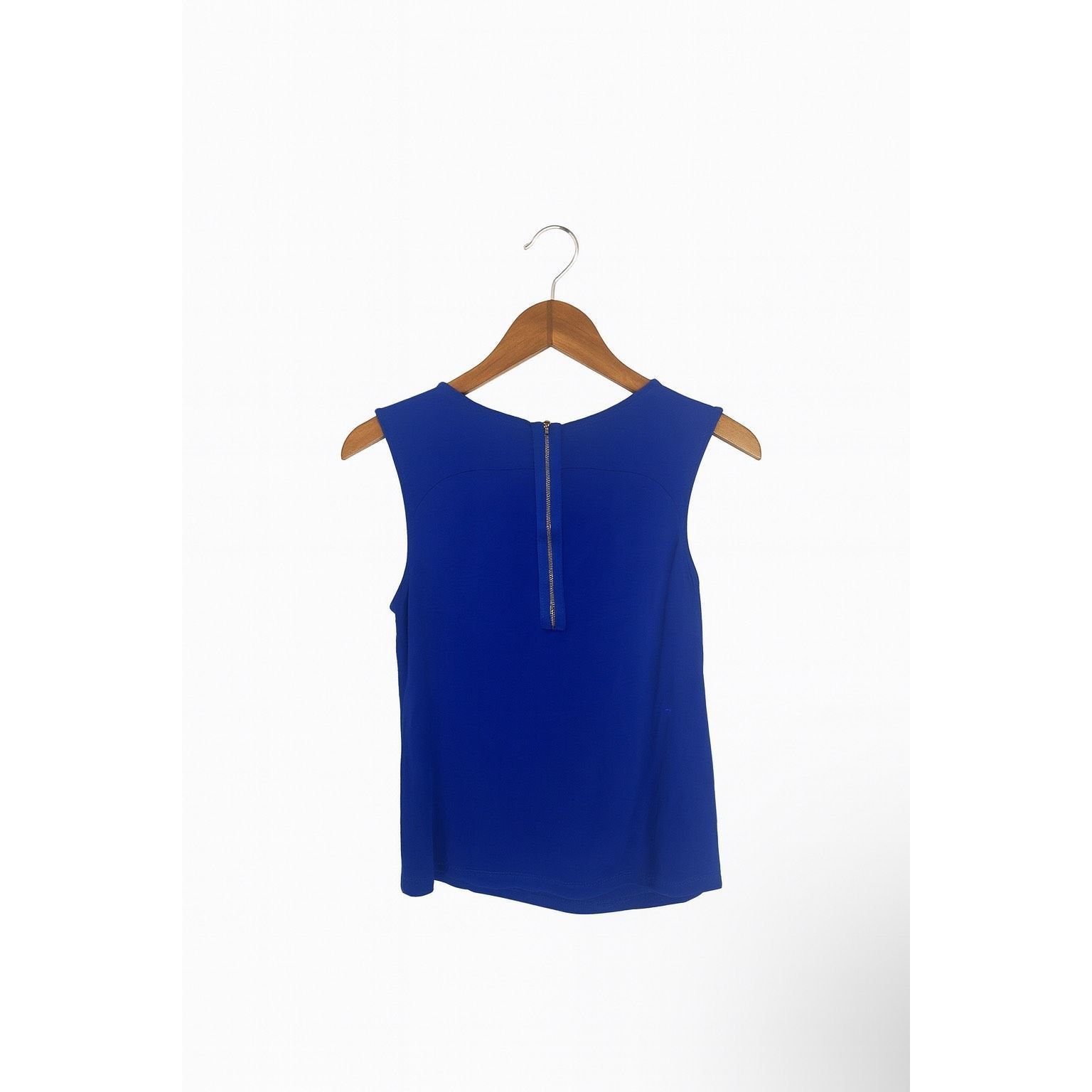 Other Pleione Blue Sleeveless Blouse Women’s Size M Medium Draped Size M / US 6-8 / IT 42-44 - 4 Thumbnail