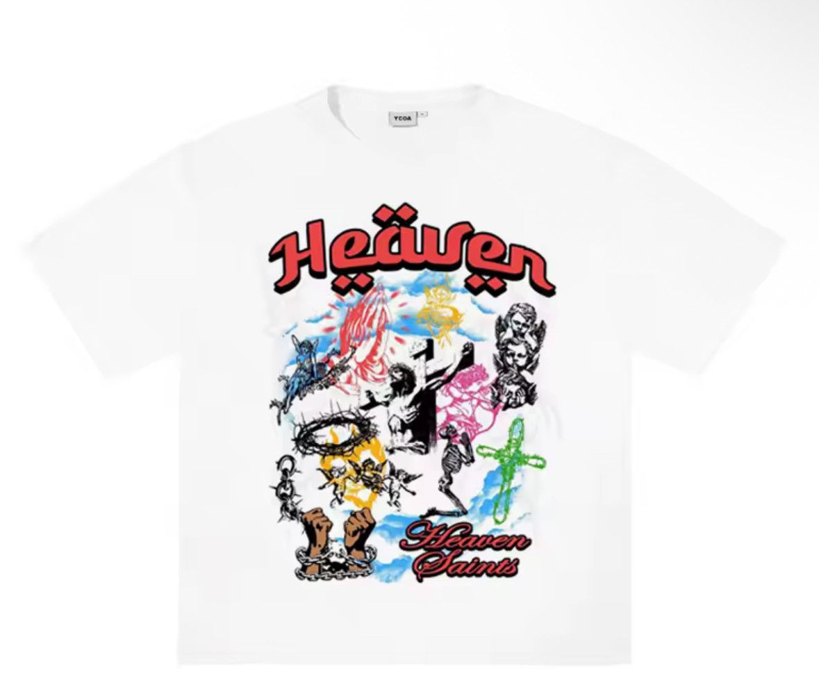 Other Streetwear Y2K Korean Heaven Graphic White T-Shirt Size US XXL / EU 58 / 5 - 6 Thumbnail
