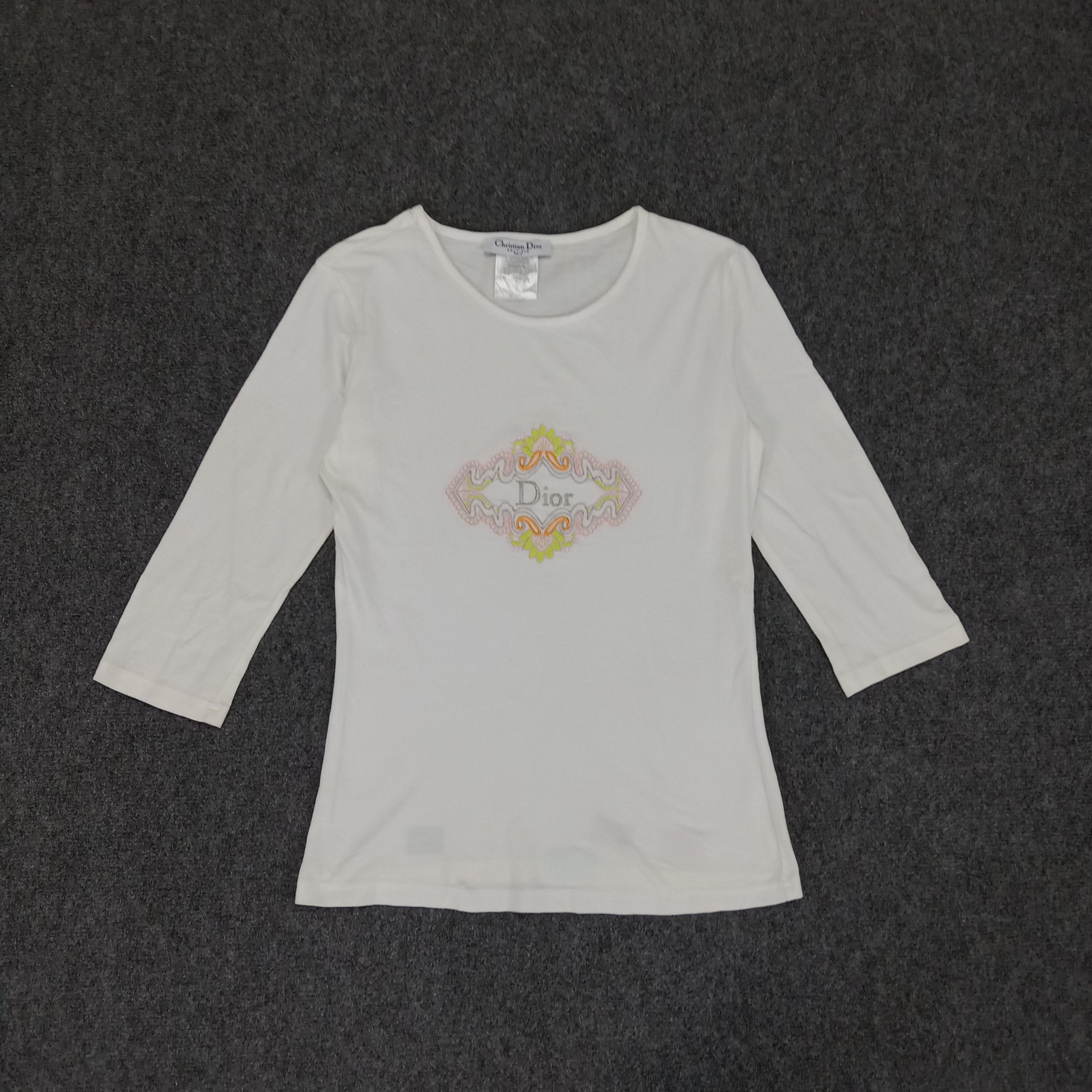 Christian Dior Italian Brand Center Logo Tshirt