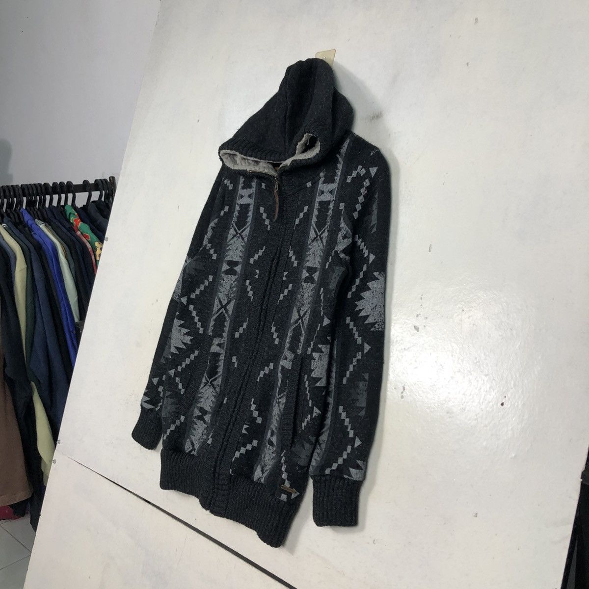 Japanese Brand 📌Vintage Billabong Bomber Jacket Fur Hoodie Navajo Aztec Size US M / EU 48-50 / 2 - 4 Thumbnail