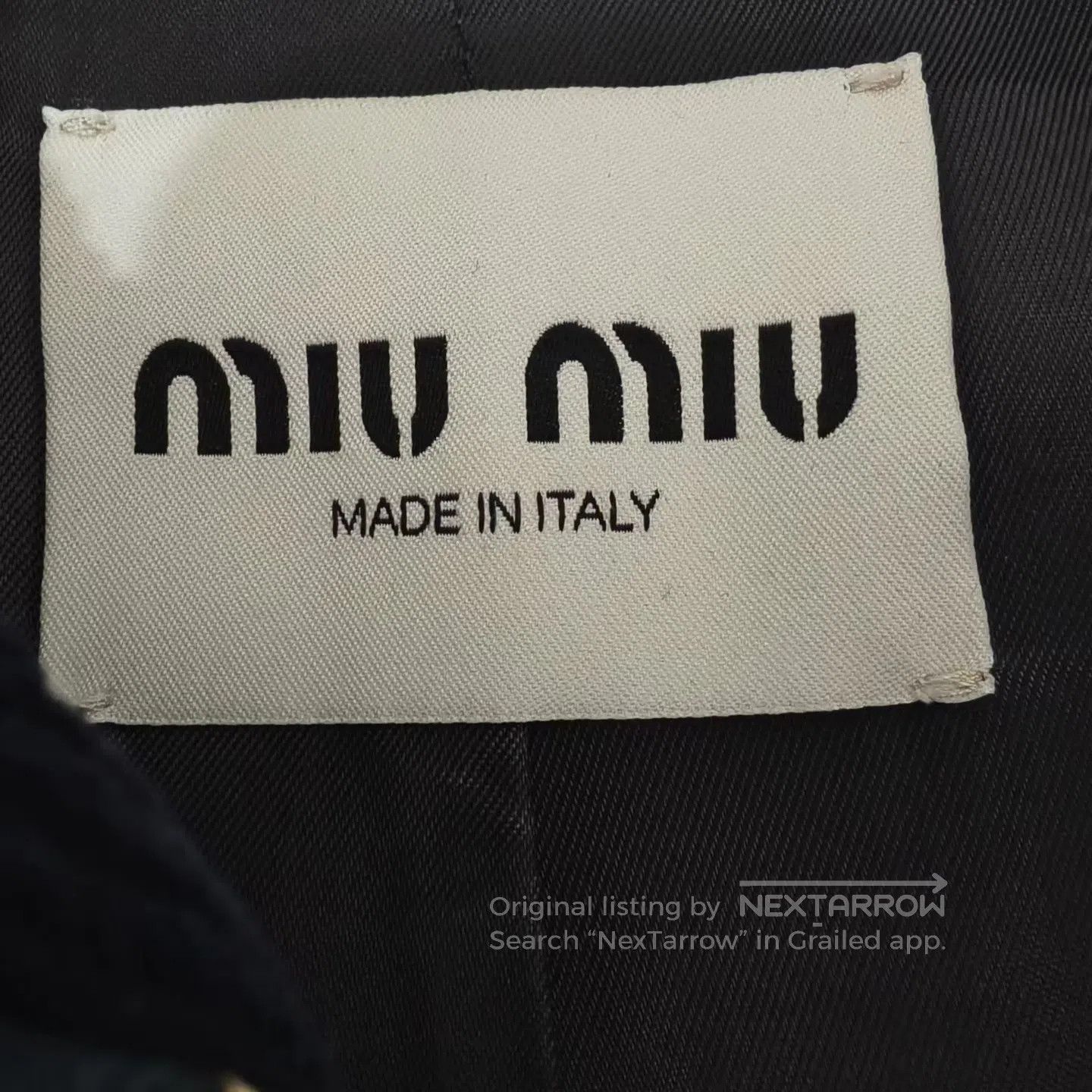 Miu Miu Miu Miu Navy Corduroy Zip-Up Jacket| Size XS / US 0-2 / IT 36-38 - 3 Thumbnail