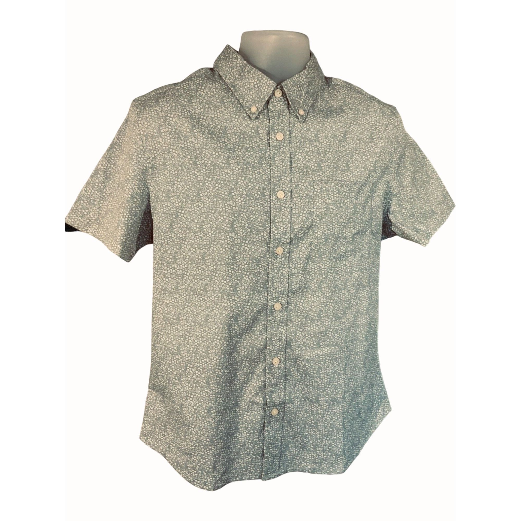 JACHS NY Jachs New York Mens Grey Peach Short Sleeve Shirt Small NEW Size US S / EU 44-46 / 1 - 7 Thumbnail