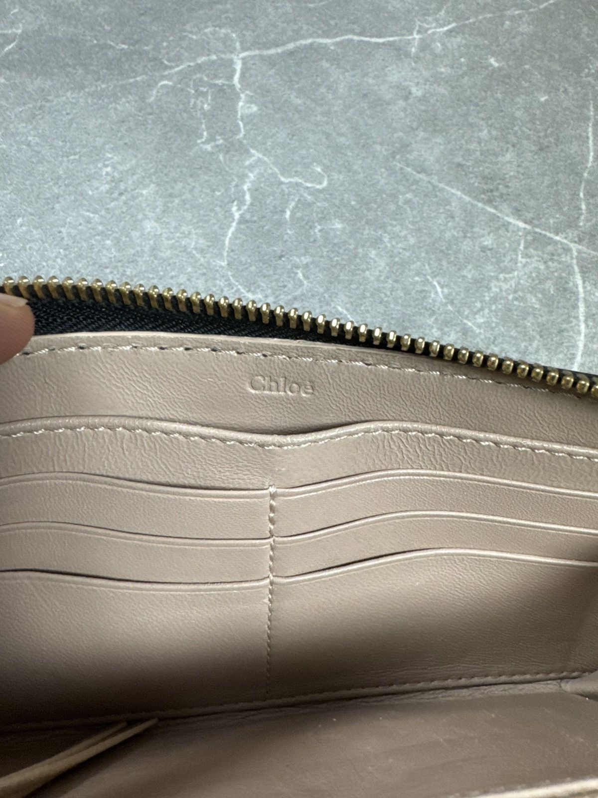 Chloe CHLOÉ Marcie Black Leather Continental Zip-Around Wallet Size ONE SIZE - 4 Thumbnail