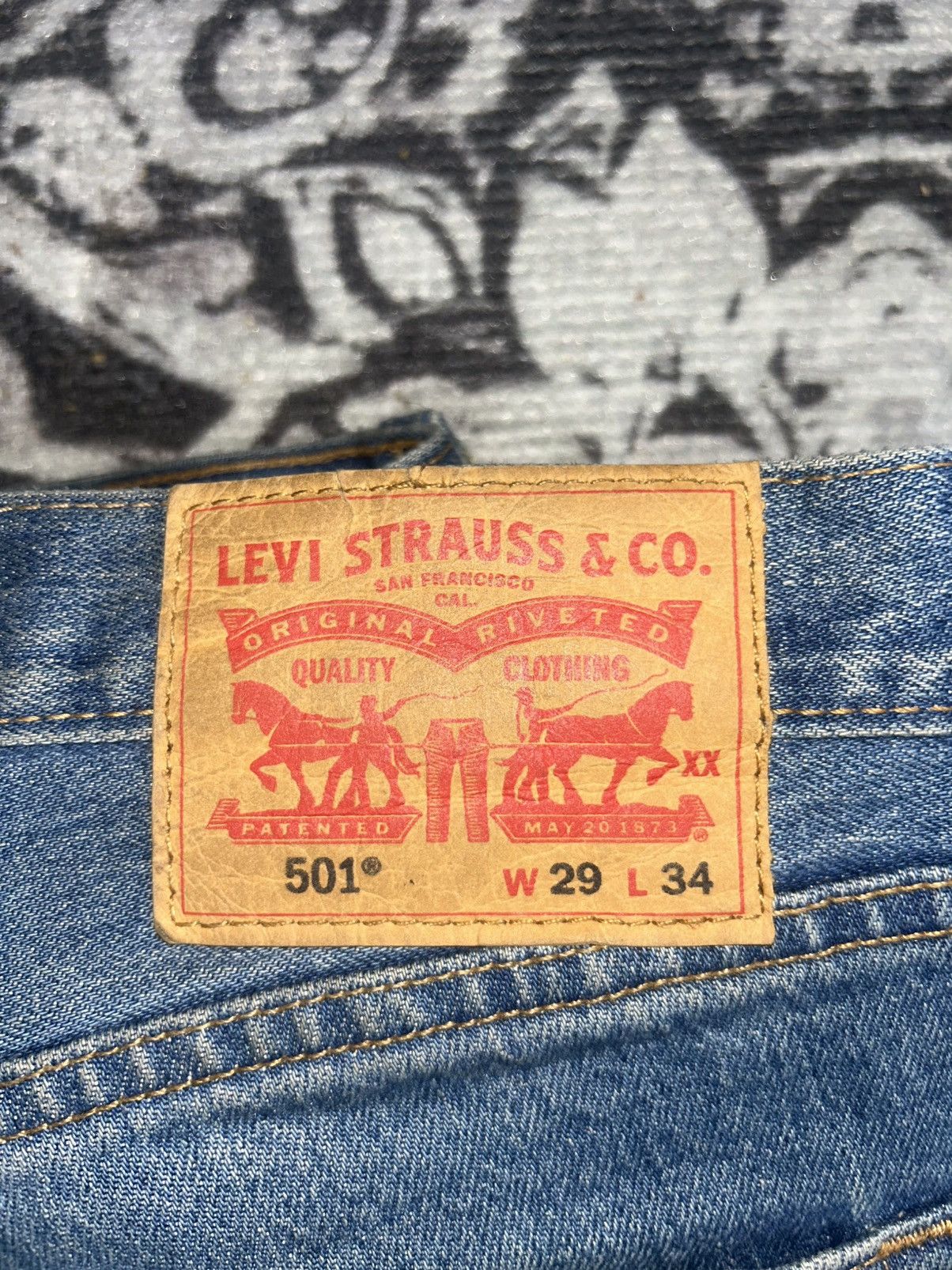 Levi's Vintage Clothing Levi Denim Blue Jeans Size US 29 - 5 Thumbnail