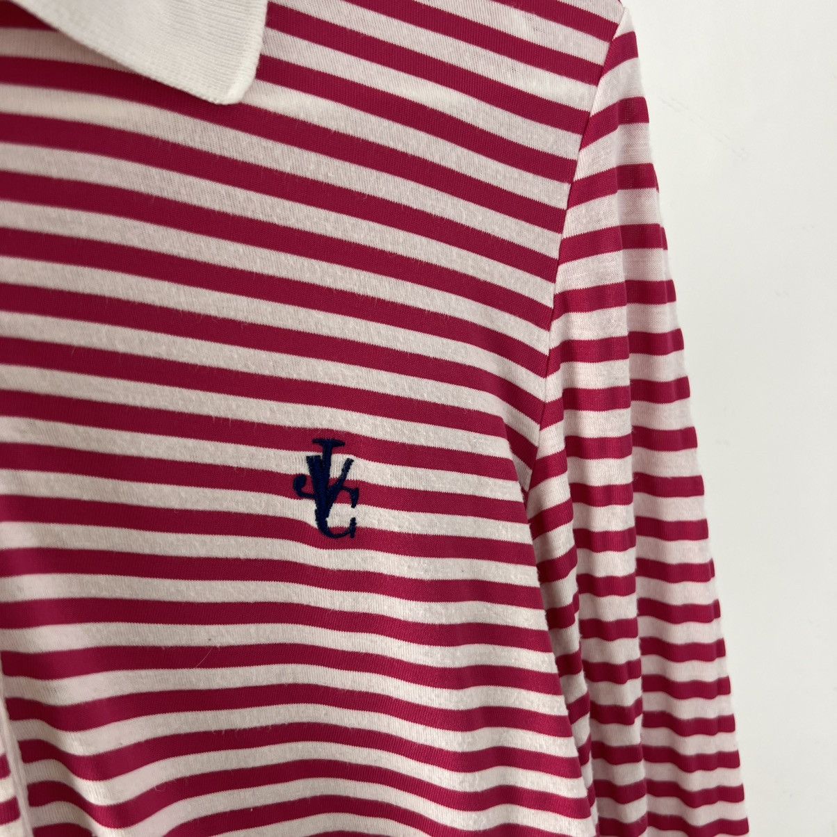 Versace Jeans Couture Vintage Versace Jeans Couture Striped Rugby Long Sleeve Size M / US 6-8 / IT 42-44 - 3 Thumbnail