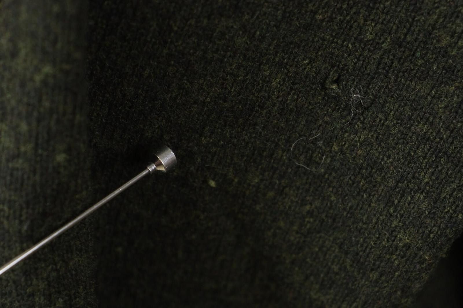 Fjallraven Fjällräven Green 100% Wool Knitted V-Neck Sweater Size 2XL Size US XXL / EU 58 / 5 - 10 Thumbnail