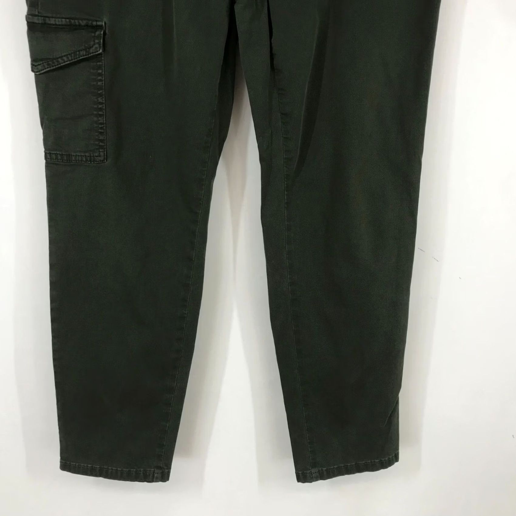 J. Jill J. Jill WOMEN'S 14 OLIVE COTTON BLEND CARGO PANTS Jeans Straight Womens 14 OLIVE Regular Size 14 Size 36" / US 14 / IT 50 - 3 Thumbnail