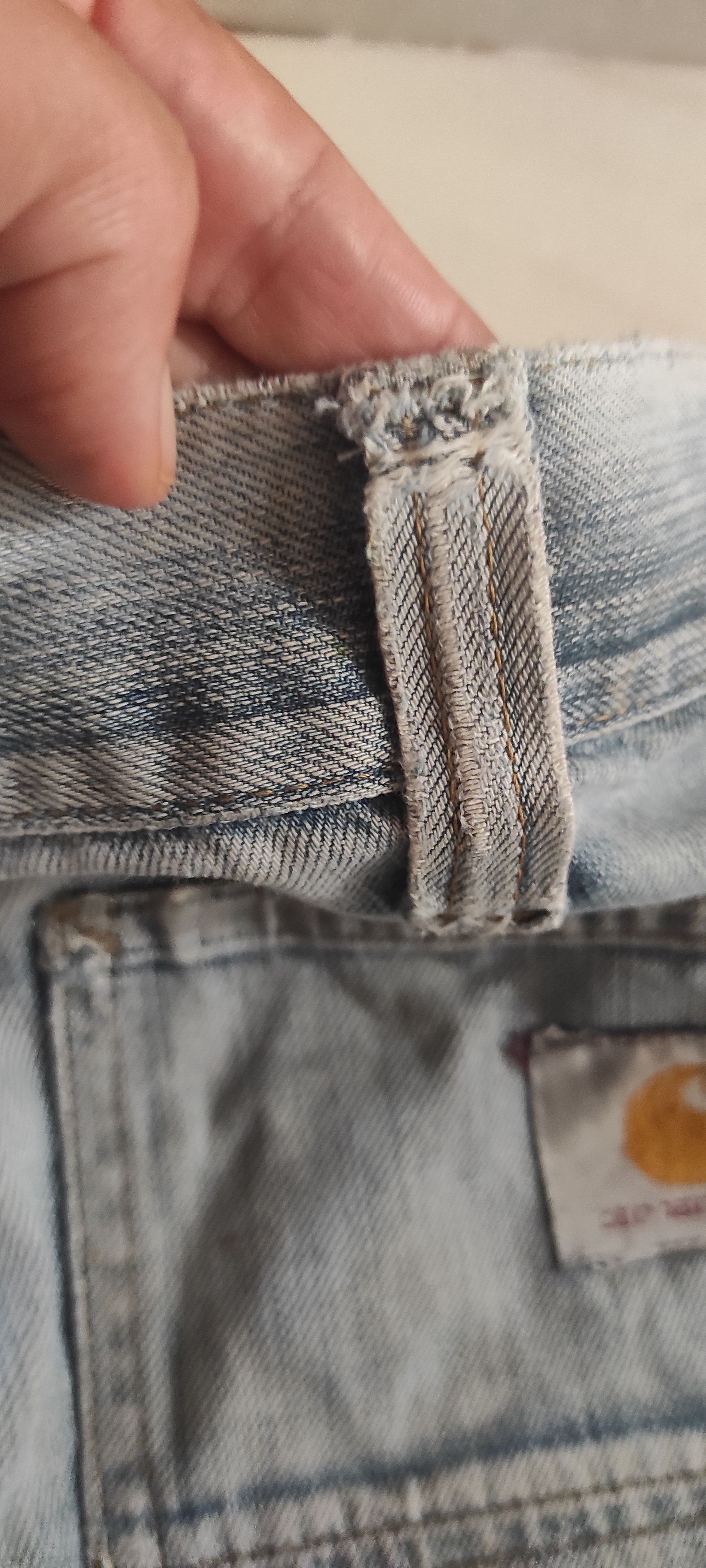 Carhartt × Vintage Carhartt Denim Dungaree Burmuda Cargo Shorts Mens Size 33 Size US 33 - 15 Thumbnail