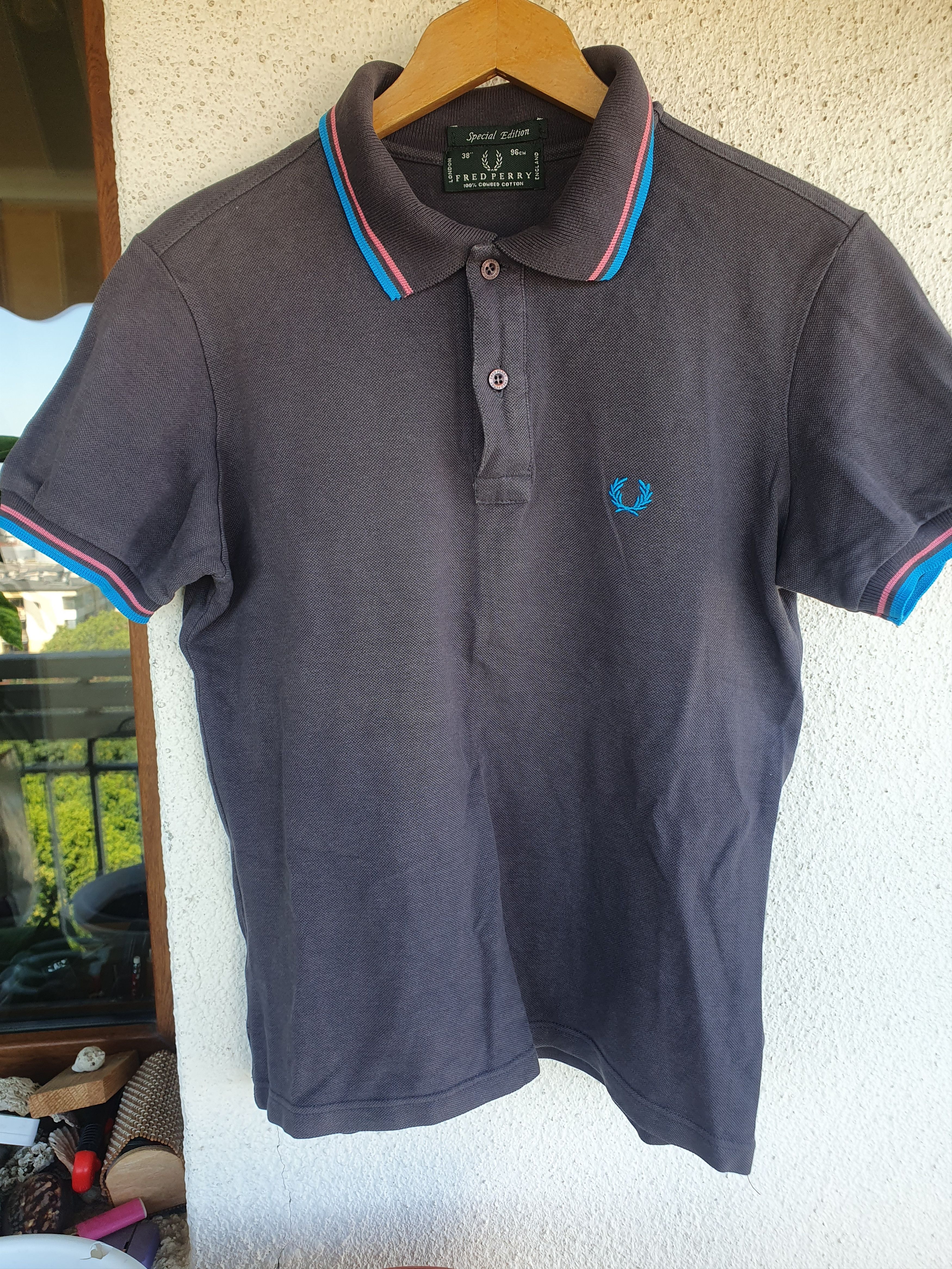 Perry Polo Shirt Grey Fred Perry T Shirt Fred Perry Twin Tipped