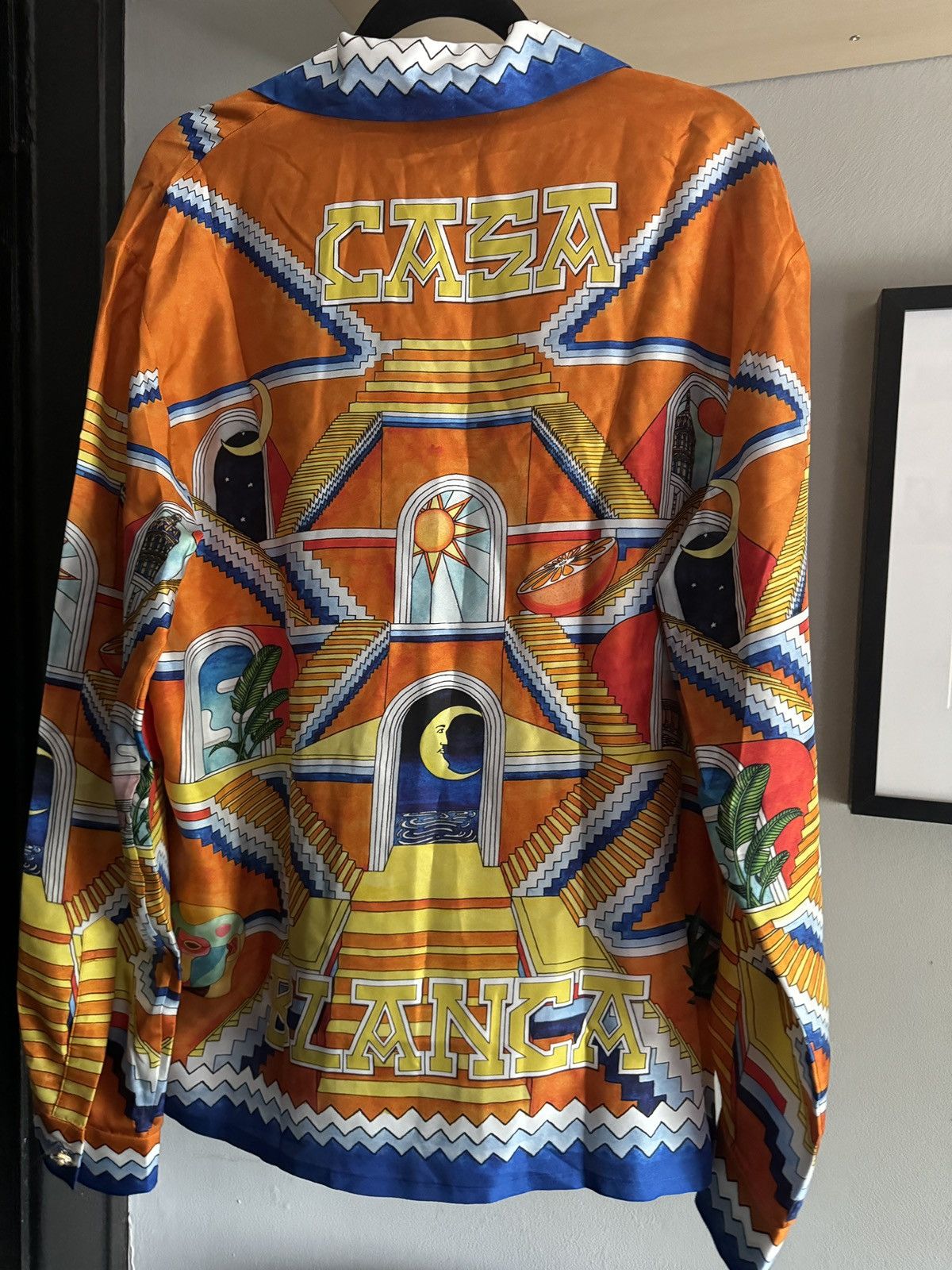 Casablanca Escalier Infinite Print Silk Shirt Size US M / EU 48-50 / 2 - 5 Thumbnail