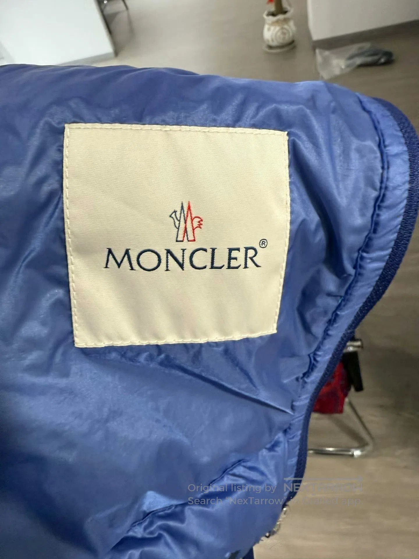 Moncler blue Moncler striped puffer jacket. Size S / US 4 / IT 40 - 5 Thumbnail