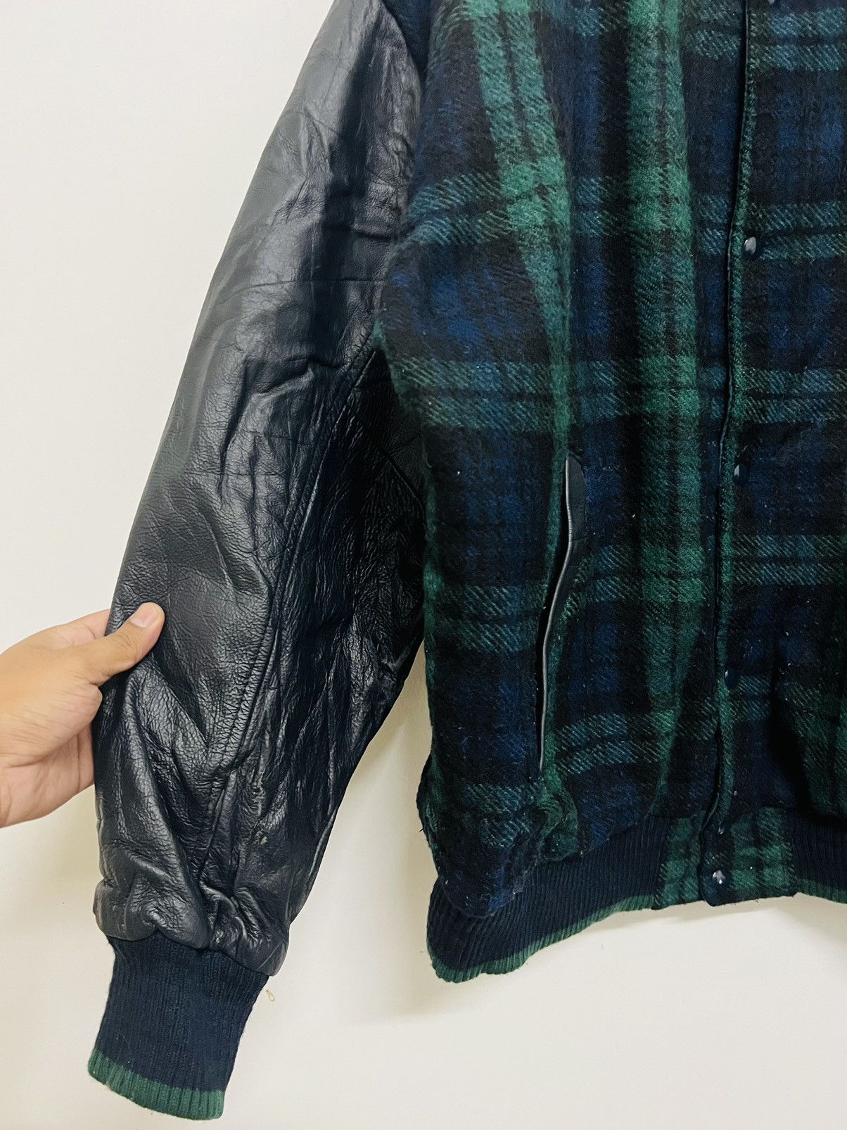 Vintage Vintage 80s Reversible Thump! Varsity Bomber Jacket Size US XL / EU 56 / 4 - 8 Thumbnail