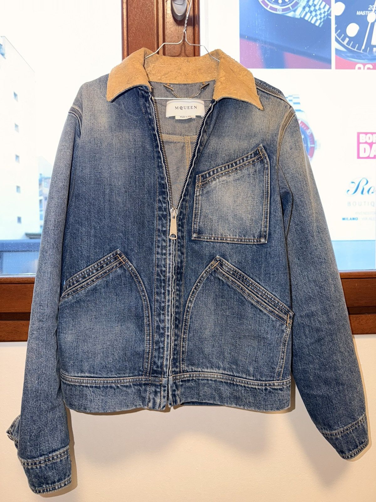 Alexander McQueen ALEXANDER MCQUEEN GIACCA DENIM WORKWEAR Size US S / EU 44-46 / 1 - 11 Thumbnail