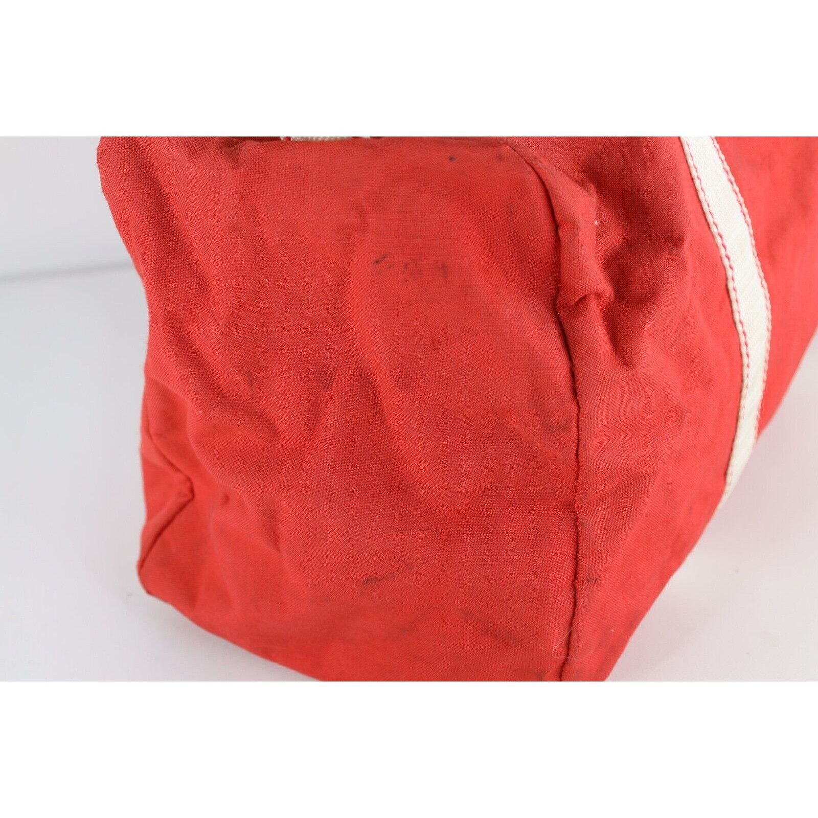 Vintage Vintage 70s Streetwear Distressed Canvas Handled Duffel Bag Size ONE SIZE - 8 Thumbnail