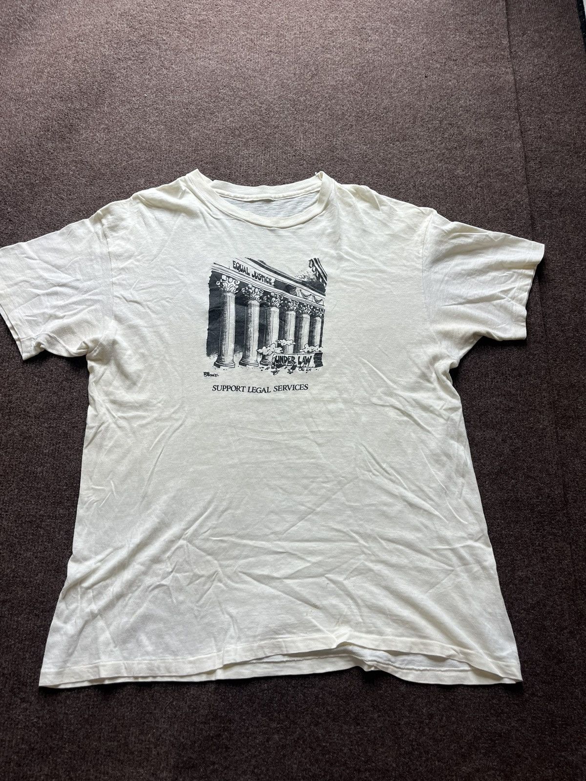 Arts & Science Vintage EQUAL JUSTICE UNDER LAW Support Legal Services 80’s Size US L / EU 52-54 / 3 - 3 Thumbnail