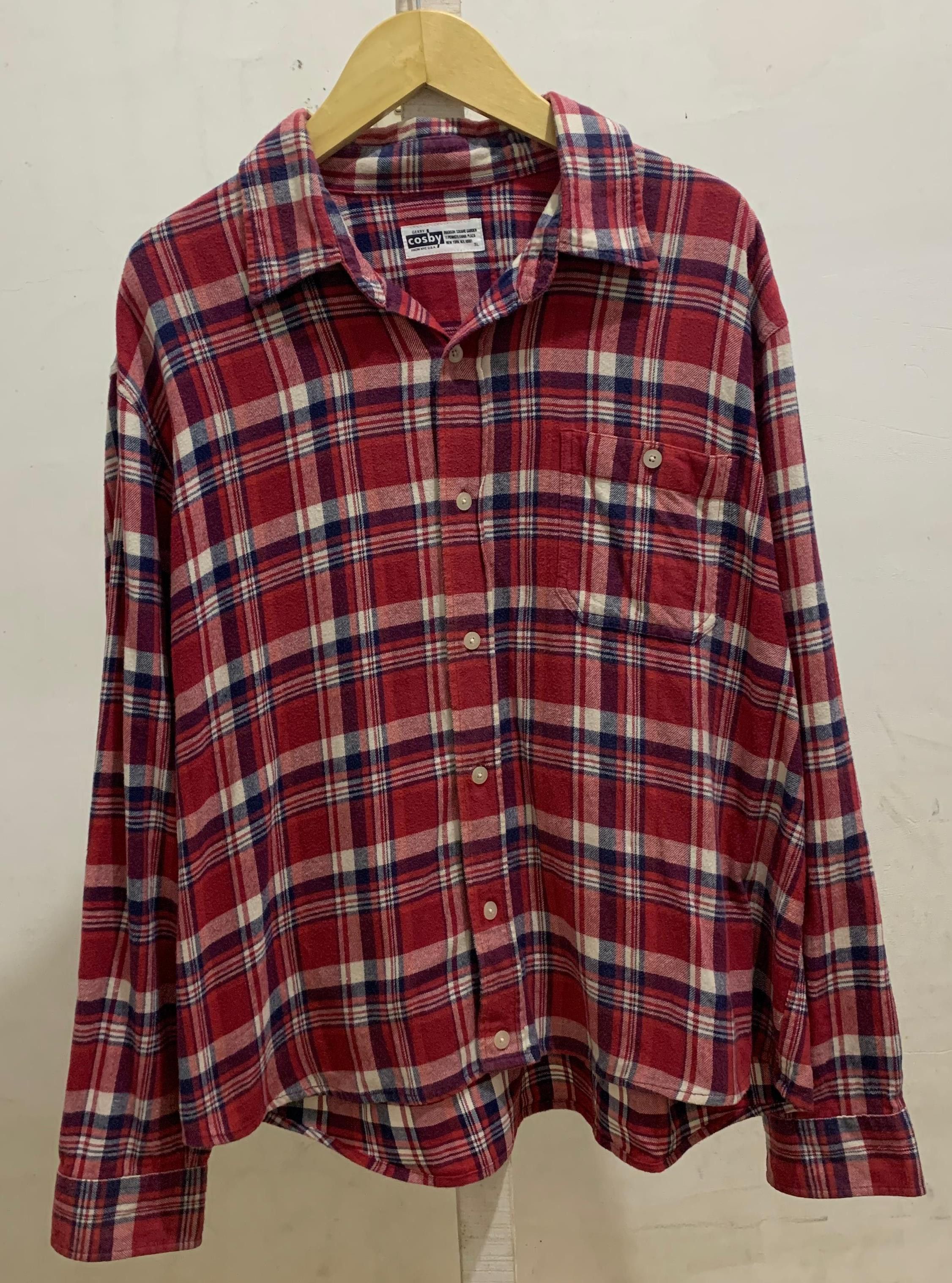 Other Men's Shirt GERRY COSBY FLANNEL SHIRT (Made USA) Size US XXL / EU 58 / 5 - 1 Thumbnail