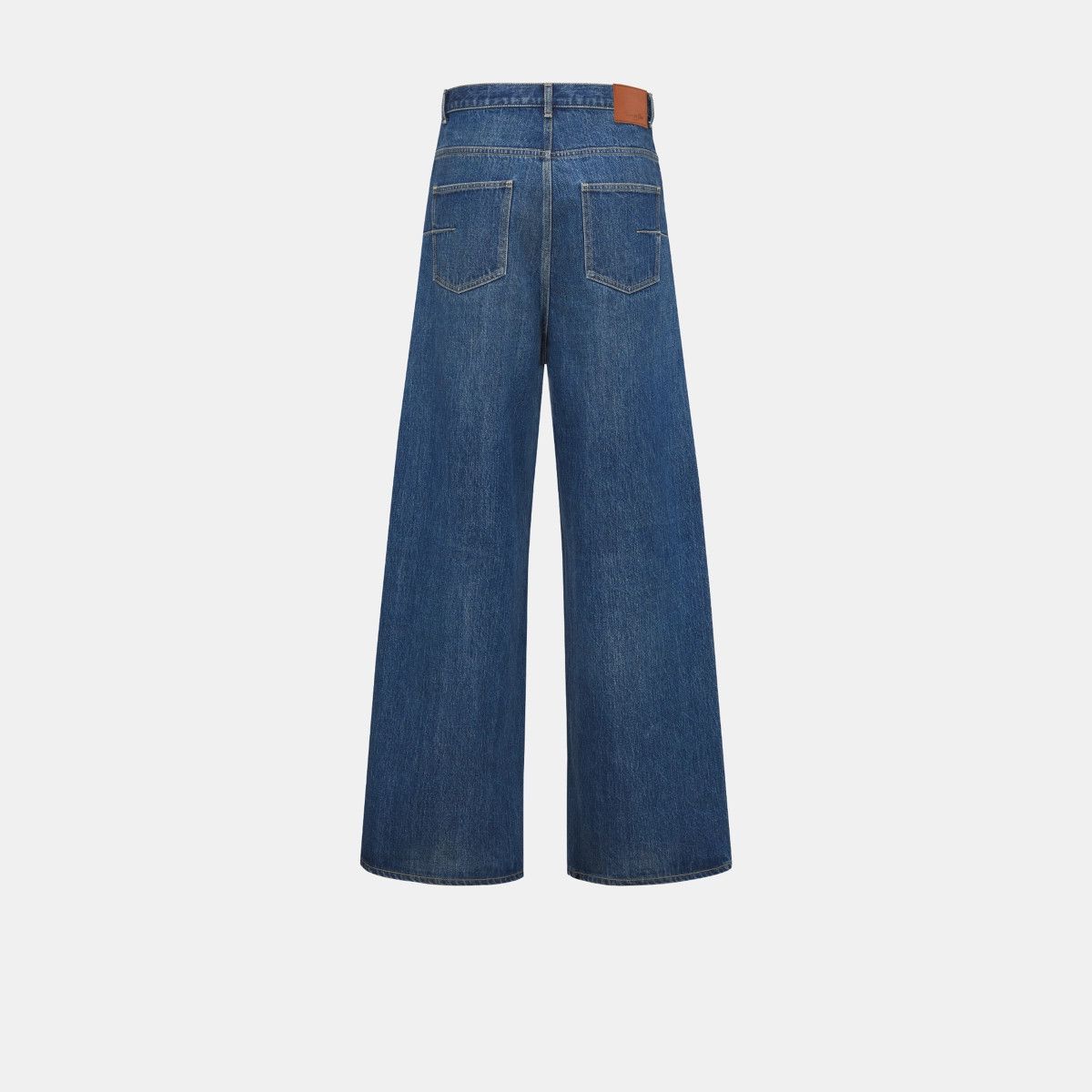 Dior o1bcso1str0326 Coutue Extra-Wide Jeans in Blue Size US 36 / EU 52 - 2 Thumbnail