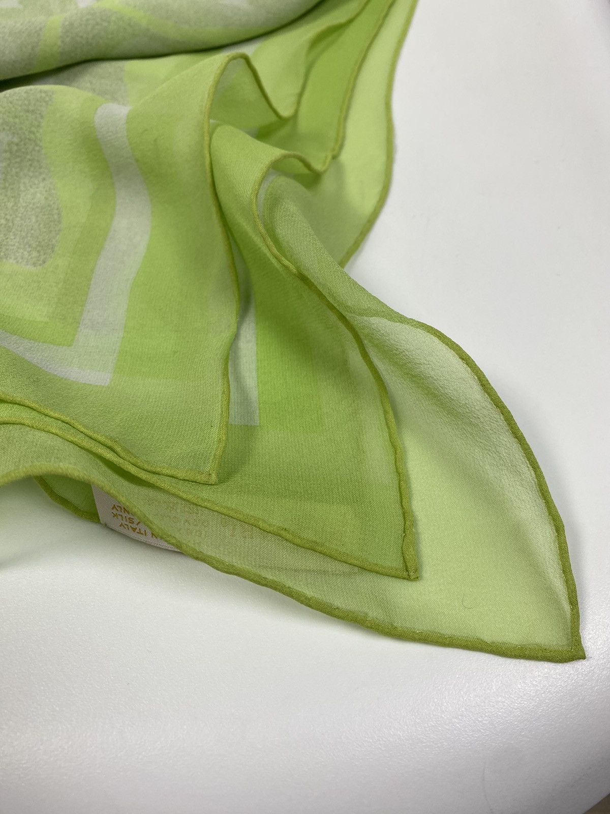 Bvlgari Bvlgari Monogrammed Leters Silk Scarf Size ONE SIZE - 6 Thumbnail