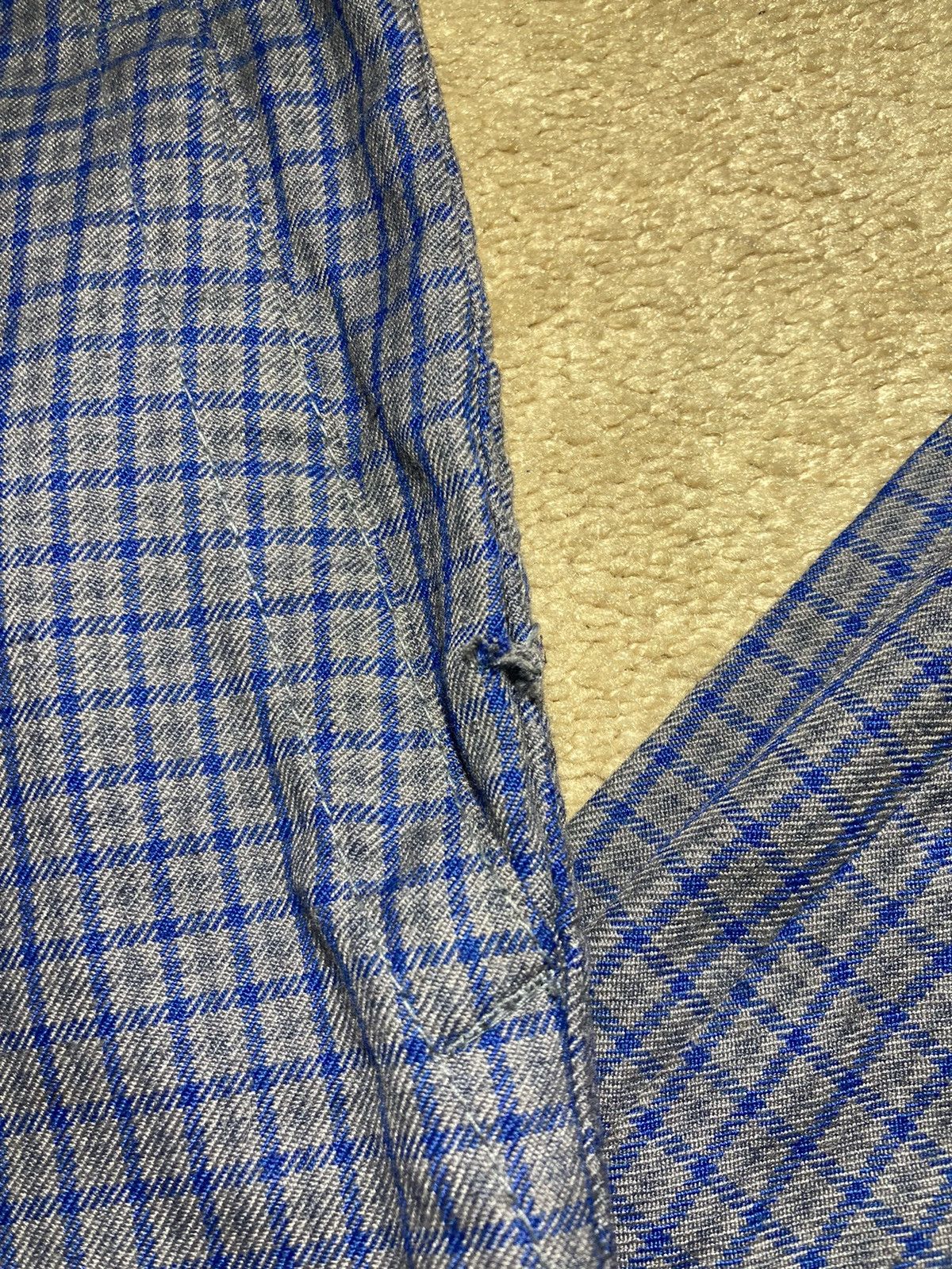 Comme des Garcons Homme Plus 1996 Comme Des Garcons Homme Plus Blue Plaid Check Pants S Size US 30 / EU 46 - 6 Thumbnail