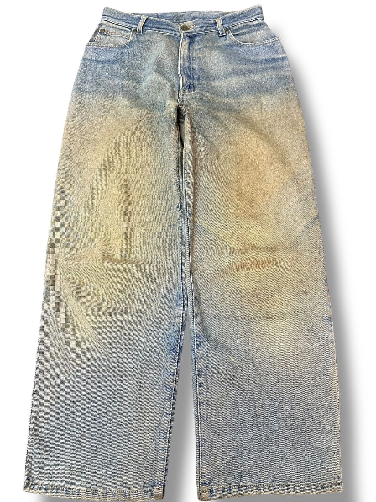 Japanese Brand Vintage Japanese Brand Baggy Loose Mudwash Denim Size US 29 - 1 Thumbnail