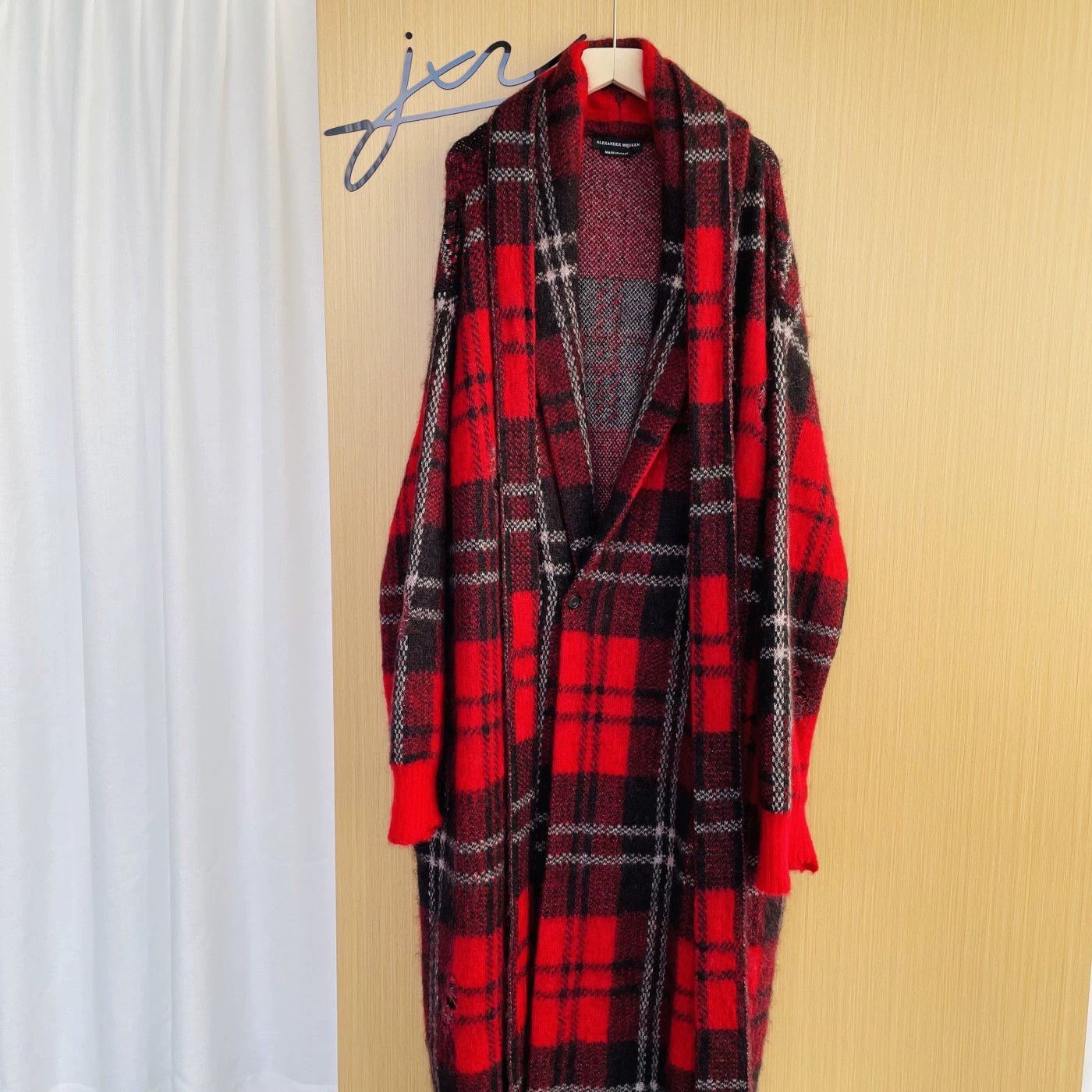 Alexander McQueen Alexander McQueen 99 New Runway Mohair Knit Red M Size US M / EU 48-50 / 2 - 1 Thumbnail