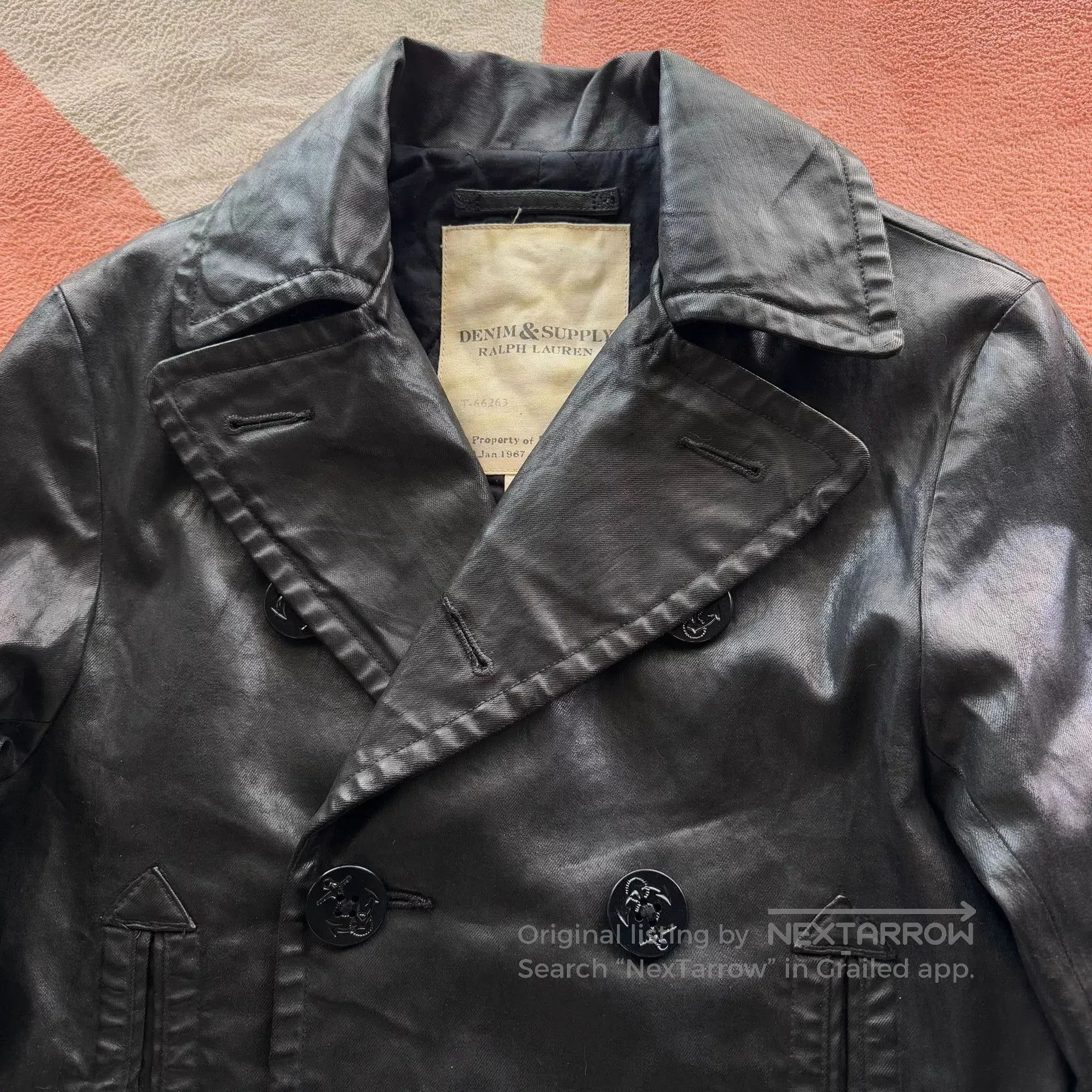 Denim & Supply Ralph Lauren Polo Ralph Lauren Denim Supply Navy Coated Coat. Size US S / EU 44-46 / 1 - 4 Thumbnail