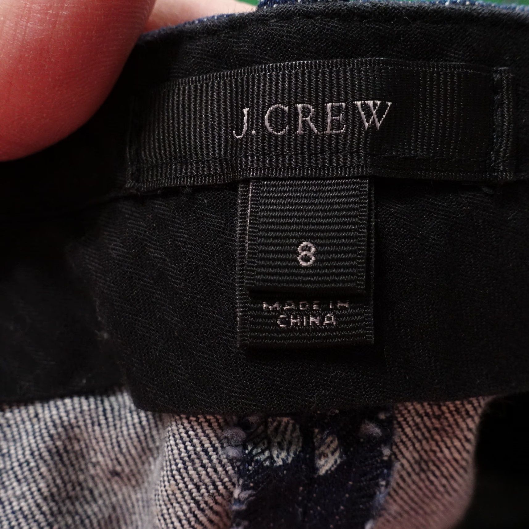 J.Crew VINTAGE J.CREW Polka Dot Denim Blue Jean Skirt Womens Size 8 Casual Retro Size 30" / US 8 / IT 44 - 5 Thumbnail