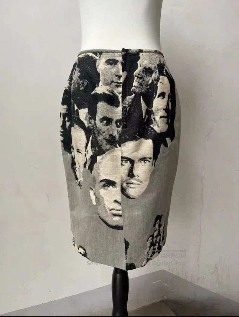 Jean Paul Gaultier Jean Paul Gaultier Runway Portrait Mini Skirt. Size US 44 / EU 60 - 2 Thumbnail