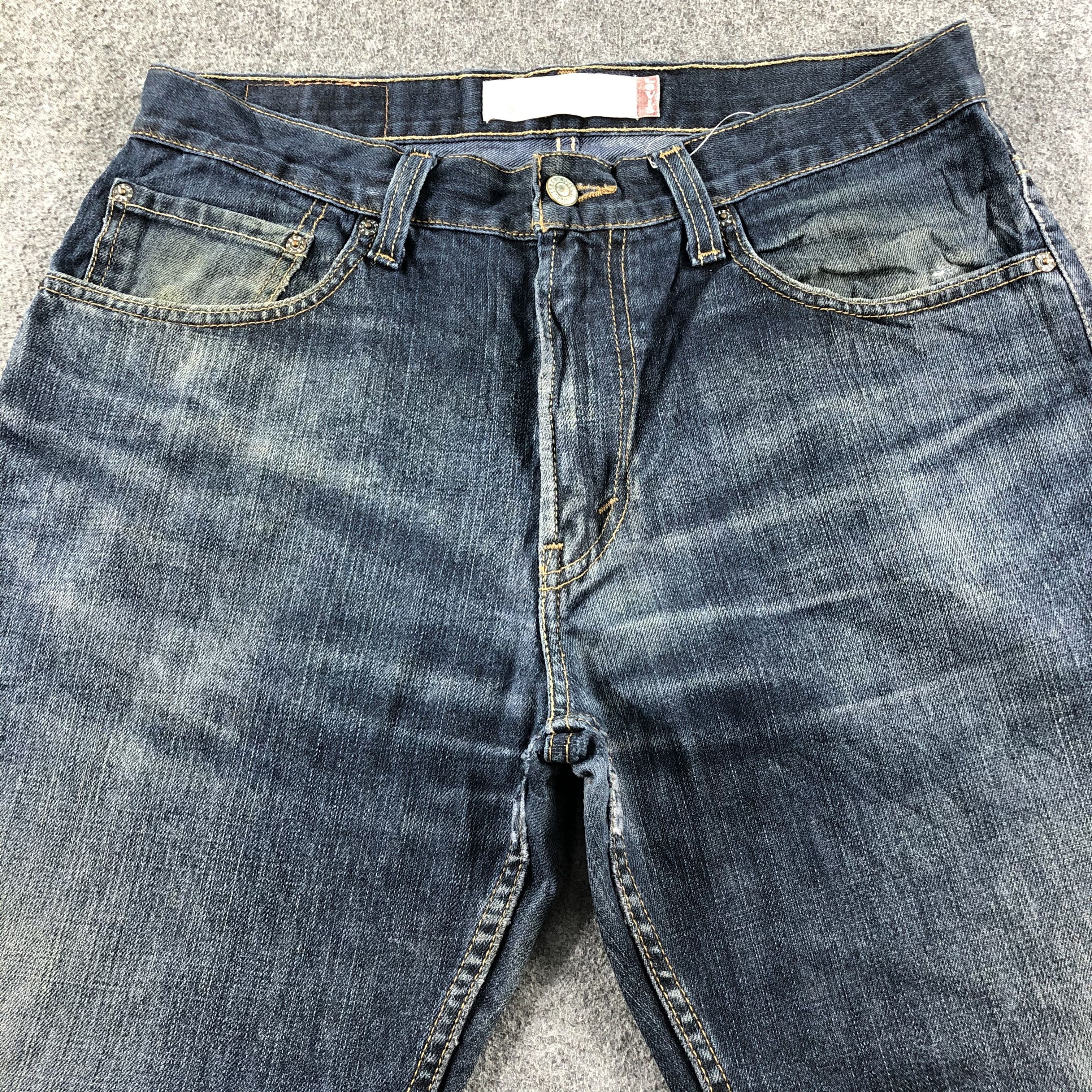 Levi's Vintage Faded Black Levis 559 Jeans-J2344 Size US 33 - 3 Thumbnail