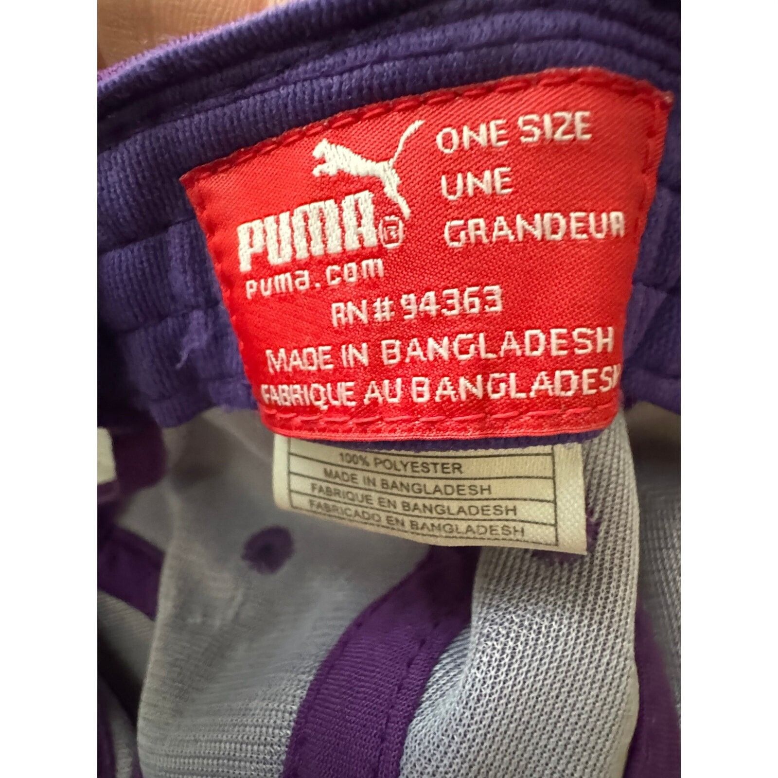 Puma Puma Purple Performance Cap – Adjustable Size ONE SIZE - 8 Thumbnail