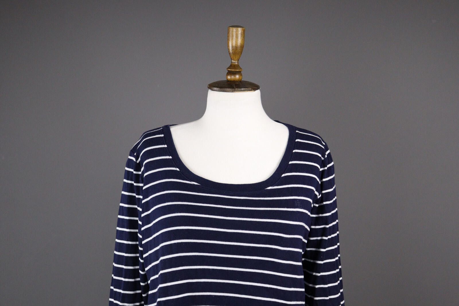 Lauren Ralph Lauren Lauren Ralph Lauren Blue Stripe Pullover Sweater Size L Size L / US 10 / IT 46 - 2 Thumbnail