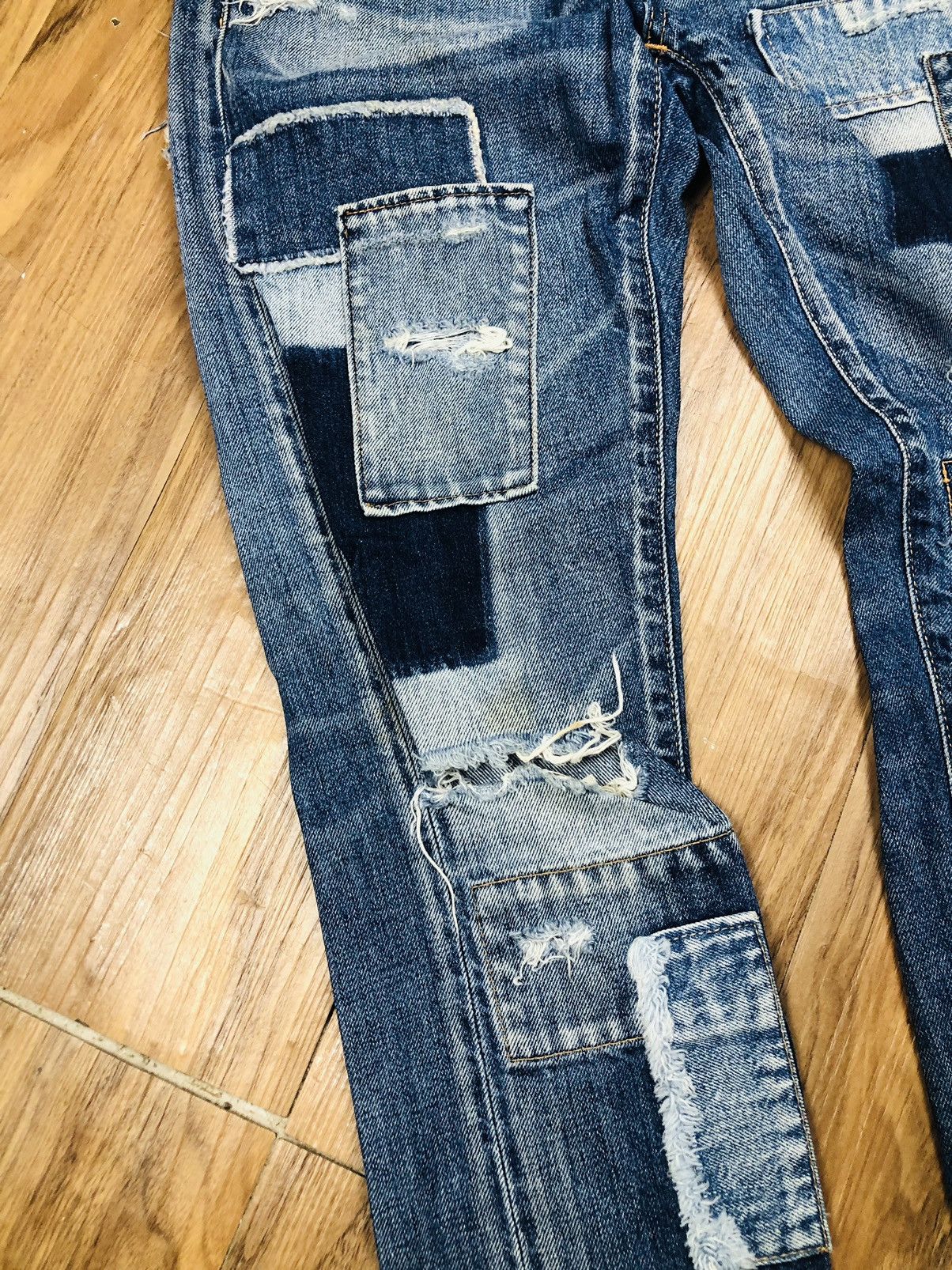 MOUSSY MOUSSY VINTAGE PATCHWORK DENIM (40) Size 25" / US 0 / IT 36 - 5 Thumbnail