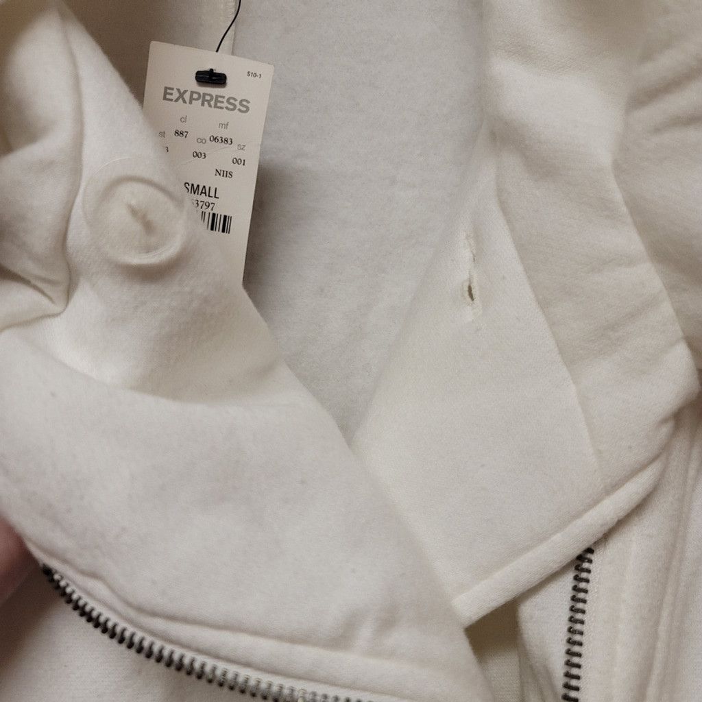 Express NWT Express Asymmetrical Moto Style Cozy Zip up Cardigan Size XS / US 0-2 / IT 36-38 - 5 Thumbnail