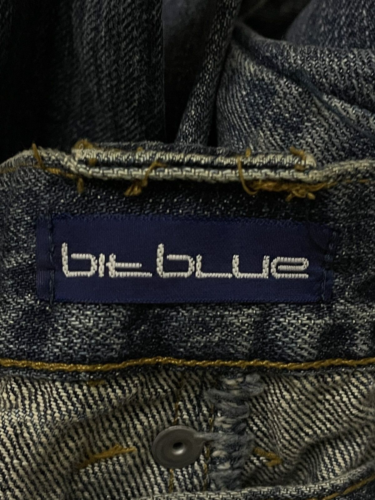 In The Attic Vintage 1990s Japan Designer BitBlue Punk Bikers Denim Size US 29 - 16 Thumbnail