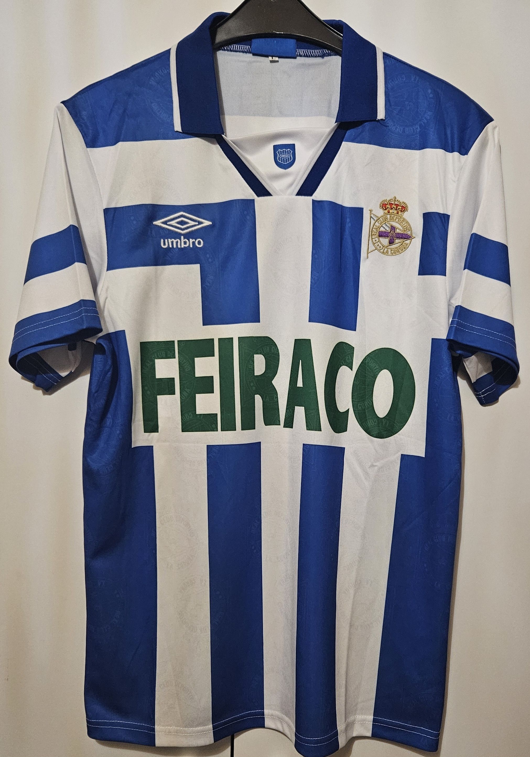 Other Bebeto 11 Deportivo La Coruña Vintage Soccer Jersey tikotr Size US L / EU 52-54 / 3 - 2 Thumbnail