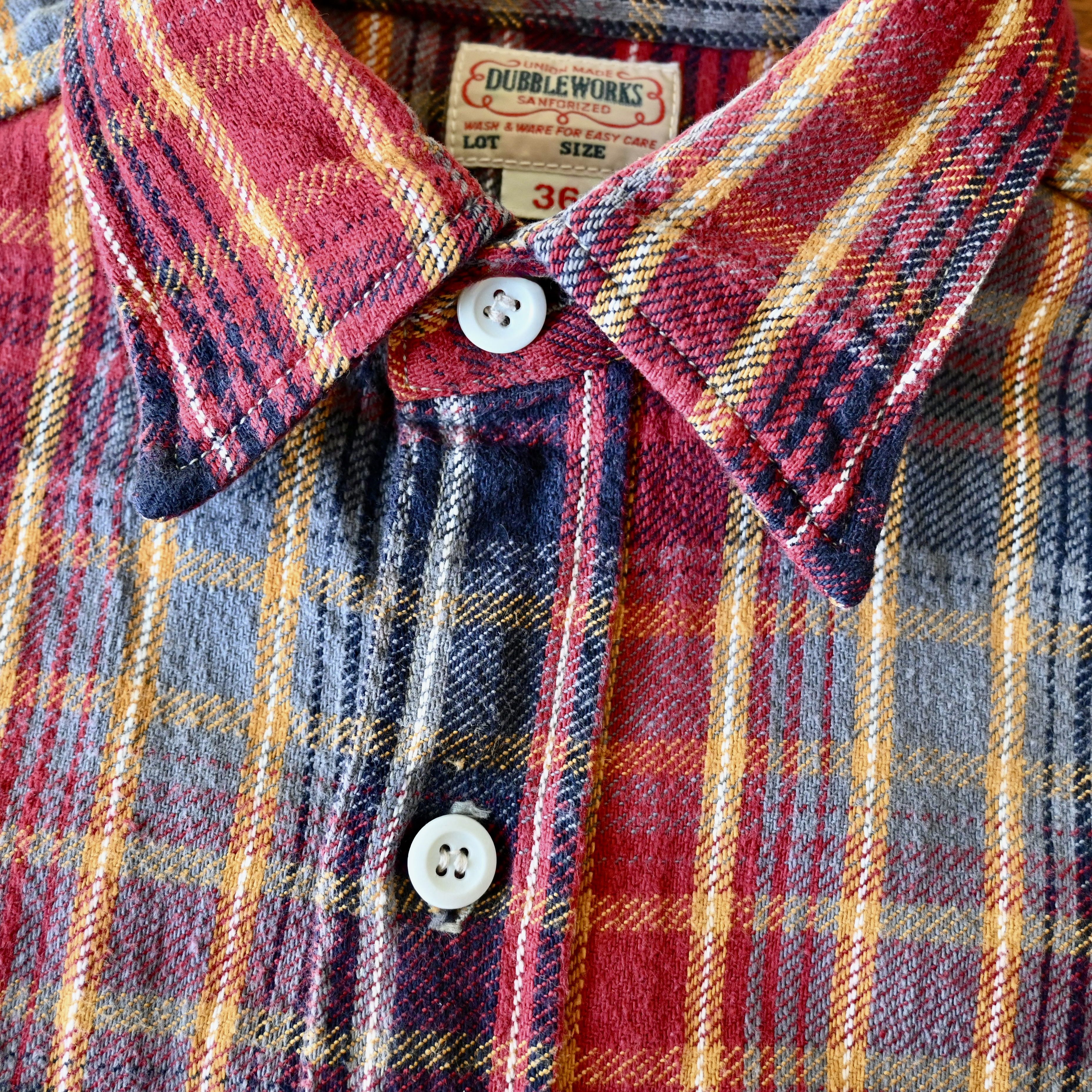 Warehouse & Co. DUBBLE WORKS by Warehouse heavyweight flannel shirt, 36 Size US XS / EU 42 / 0 - 12 Thumbnail