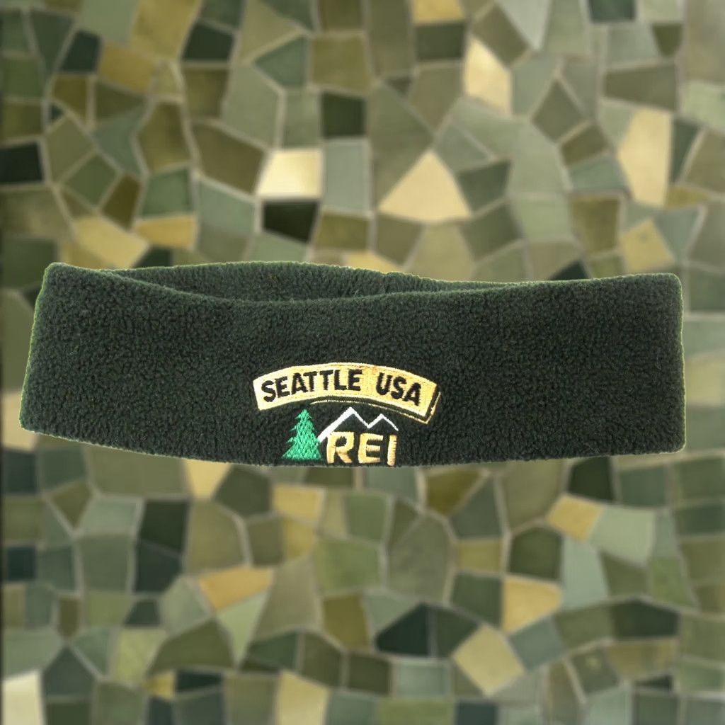 Vintage VINTAGE Merkley Head Gear Canada REI Seattle Washington USA Green Fleece Headband Unisex Adults One Size Headband 90s Vintage Green Fleece Canada USA Size ONE SIZE - 1 Thumbnail