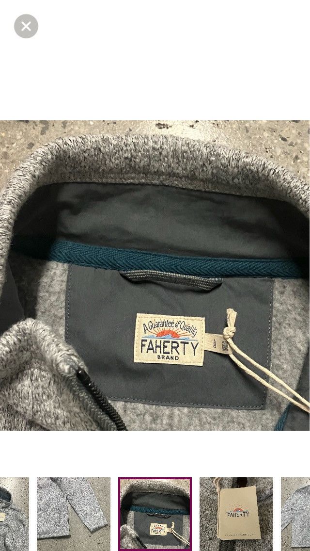 Faherty Faherty Full Zip Fleece Sweater MKH2342 Large Size US L / EU 52-54 / 3 - 7 Thumbnail