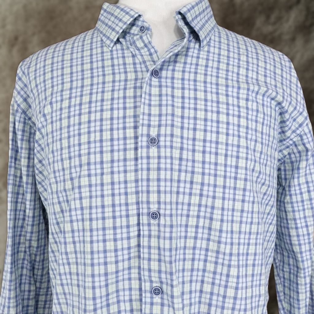 David Donahue VINTAGE David Donahue Shirt Mens 2XL Blue Green Plaid Button Down Long Sleeve Shirt Mens 2XL Blue Green Check Plaid Dress Shirt Size US XXL / EU 58 / 5 - 1 Thumbnail