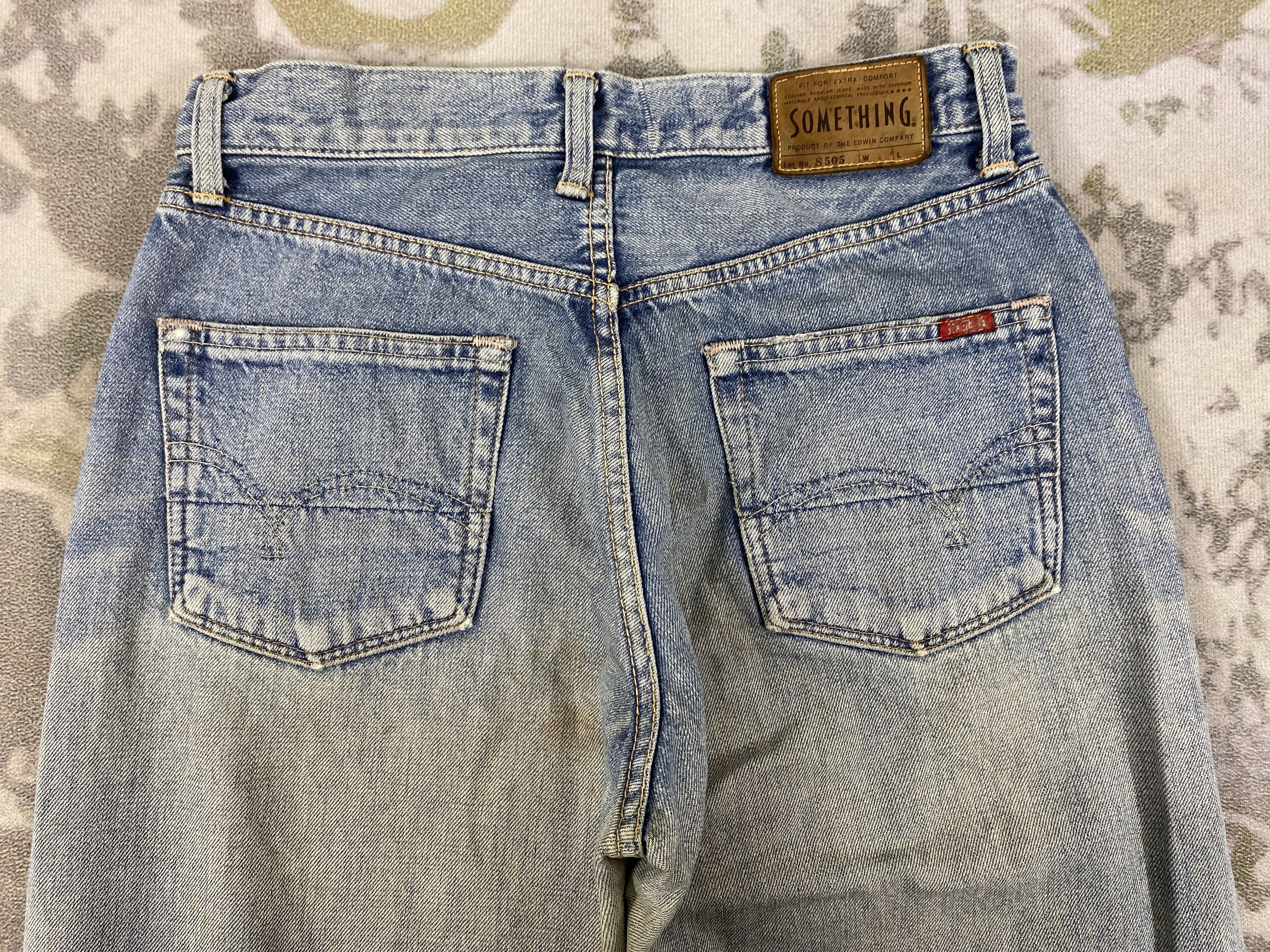 Japanese Brand Selvedge Vintage Something Jeans 29x31.5 Denim- JN3663 Size US 29 - 4 Thumbnail